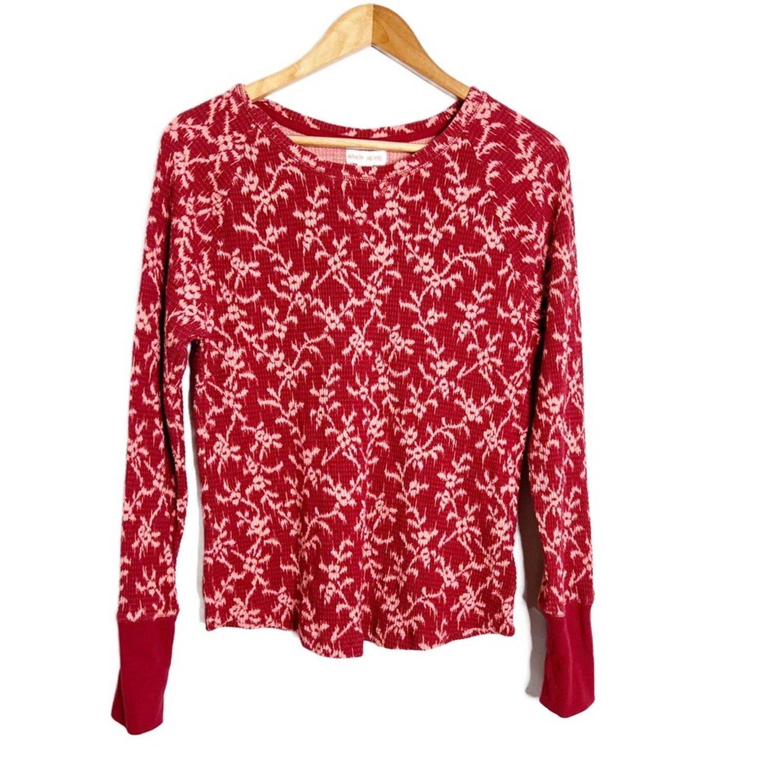 Target Basics New with Tag Women’s Knox Rose Floral Thermal Long Sleeve Size M / US 6-8 / IT 42-44 - 3 Thumbnail