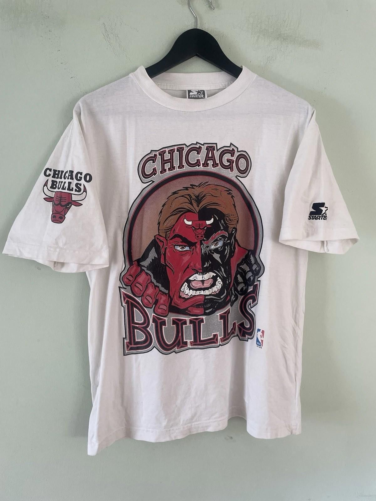 Maison Margiela Vintage Starter Chicago Bulls 90s Graphic T Shirt Medium Size US M / EU 48-50 / 2 - 1 Thumbnail