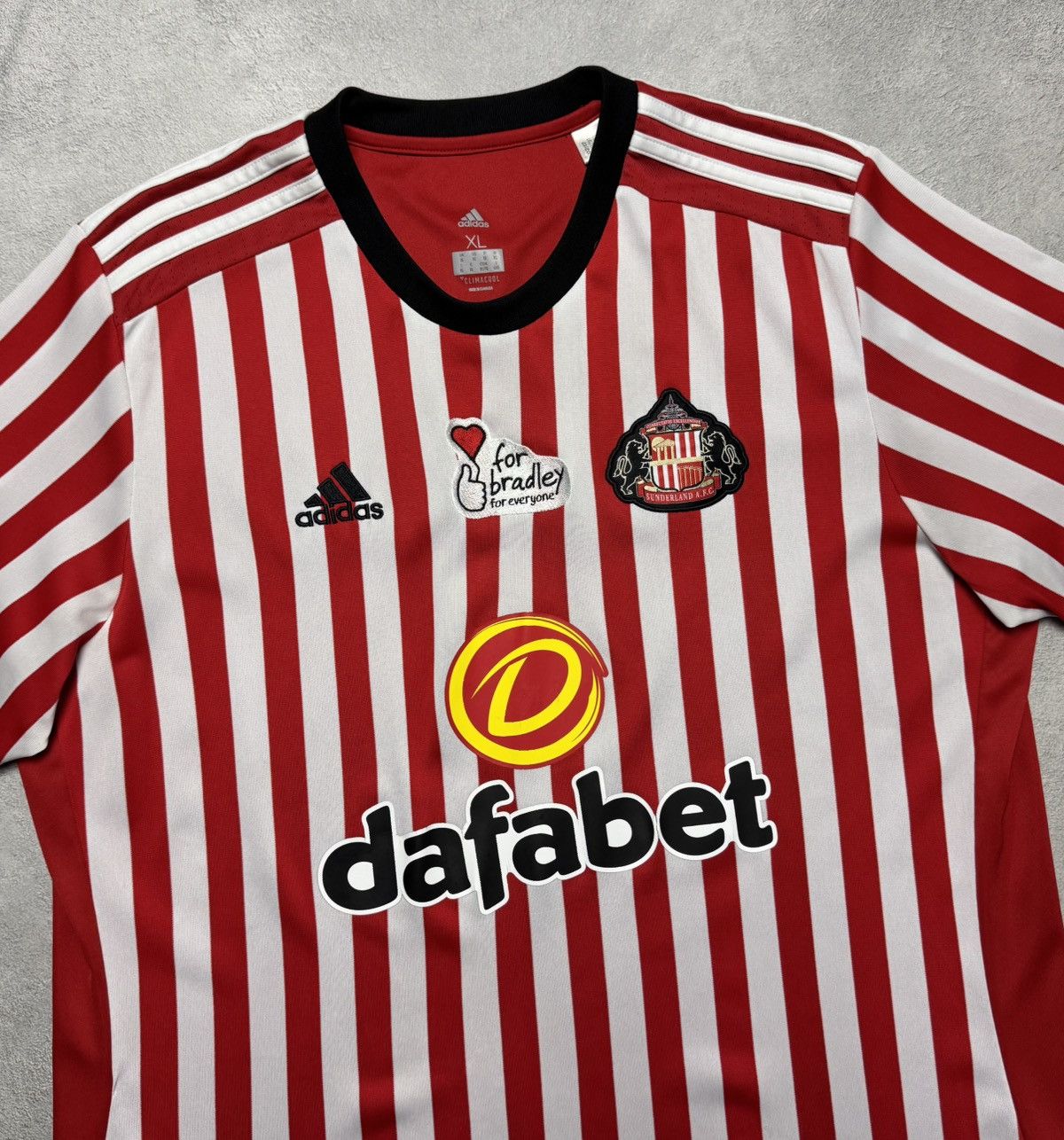 Adidas Sunderland 2017 2018 Home Shirt Soccer Jersey Adidas Size US XL / EU 56 / 4 - 3 Thumbnail