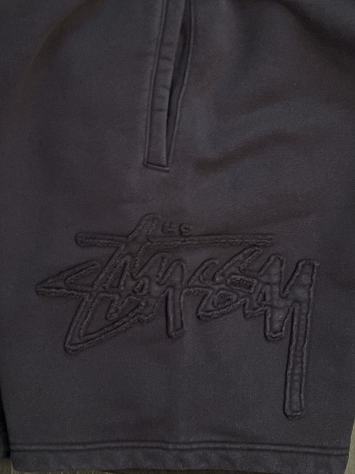 Stussy Stussy tonal applique Fleece Shorts Black L Size US 36 / EU 52 - 5 Thumbnail