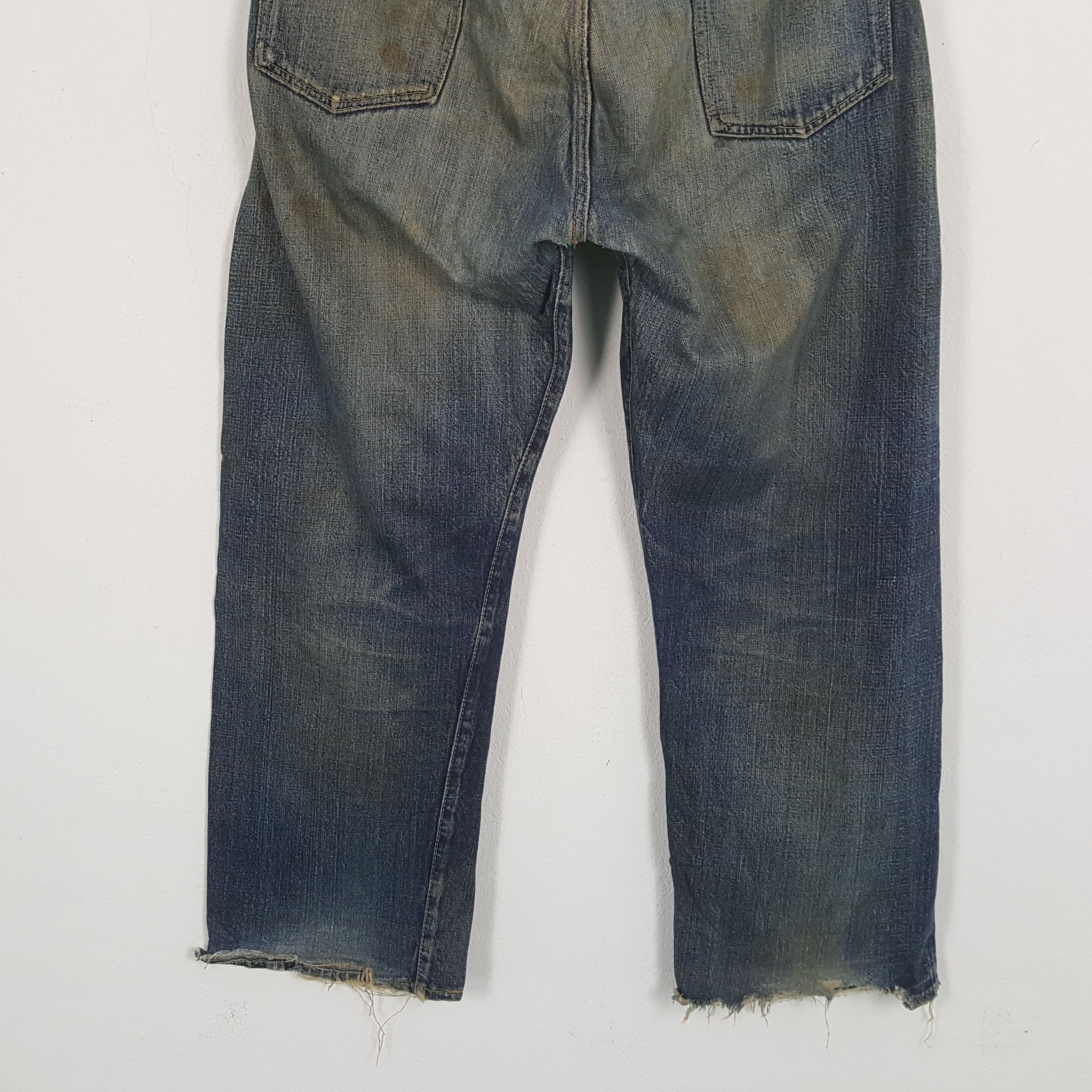 The Real McCoy's × Vintage MC COYS Japanese Streetwear Style Distressed Jeans Size US 35 - 6 Thumbnail