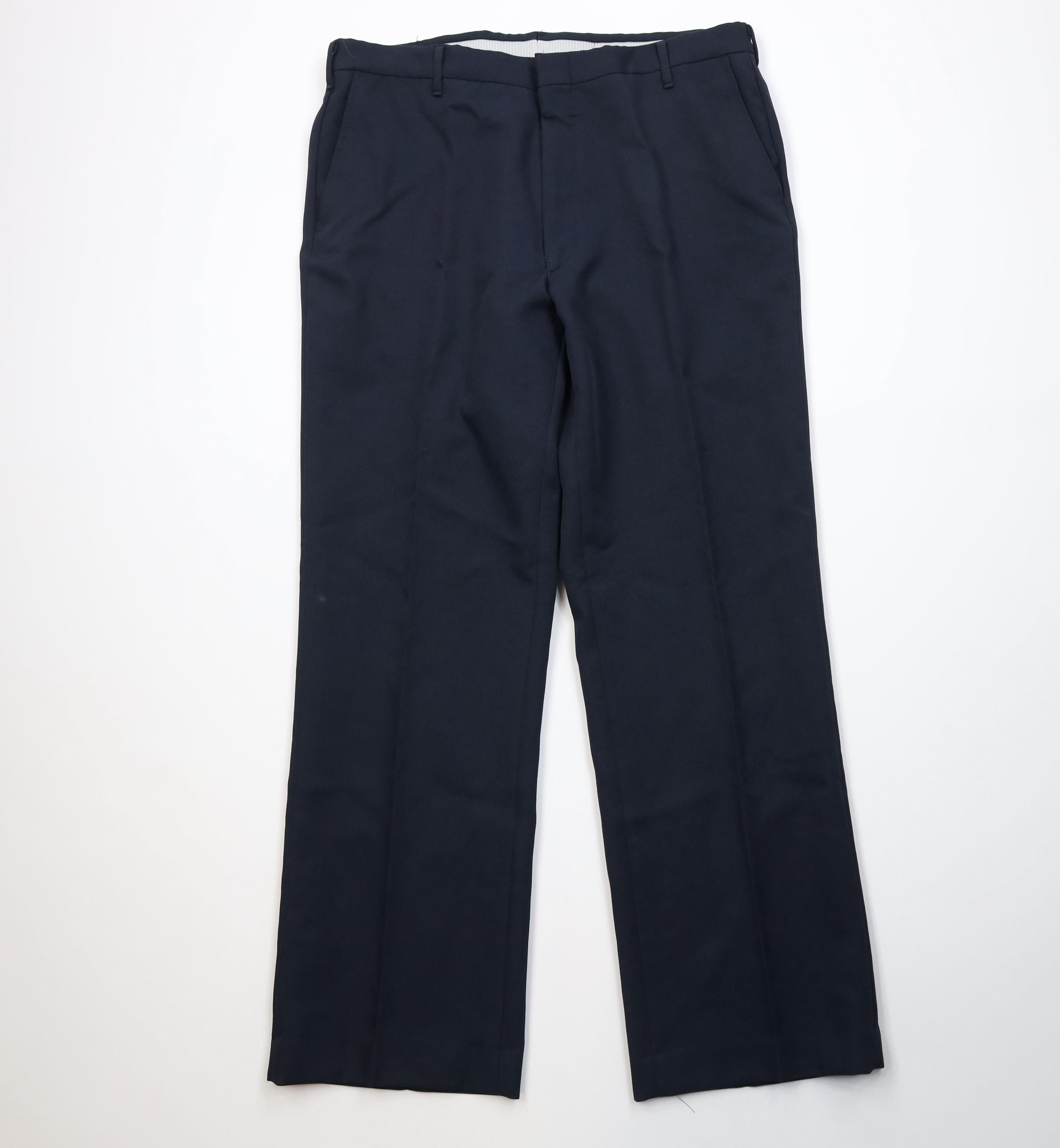 Vintage Vintage 70s Streetwear Knit Flared Wide Leg Chino Pants USA Size US 36 / EU 52 - 1 Thumbnail