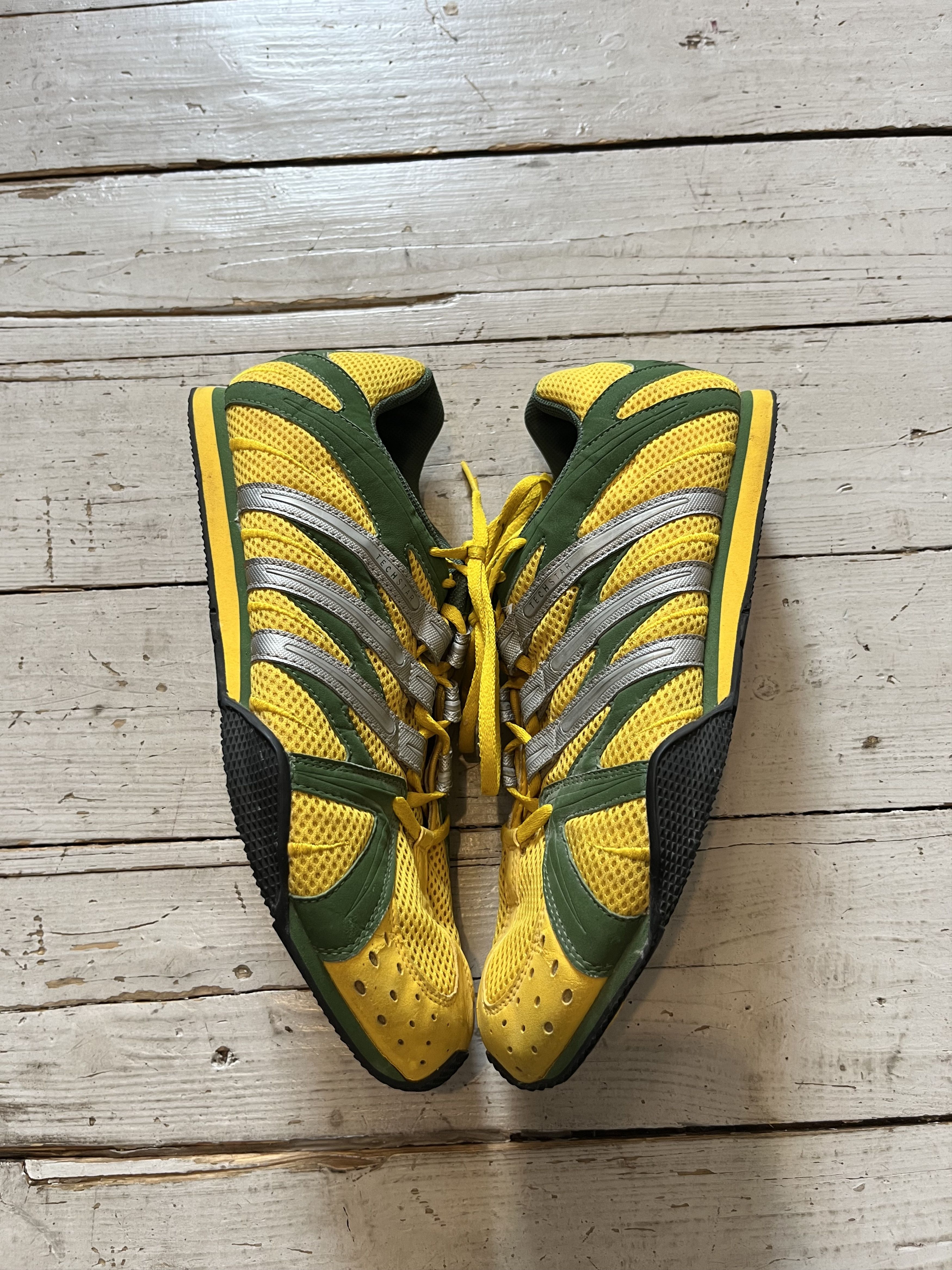 Adidas Vintage 2005 Adidas Techstar Brasil Sneakers Blokecore Size US 10.5 / EU 43-44 - 3 Thumbnail
