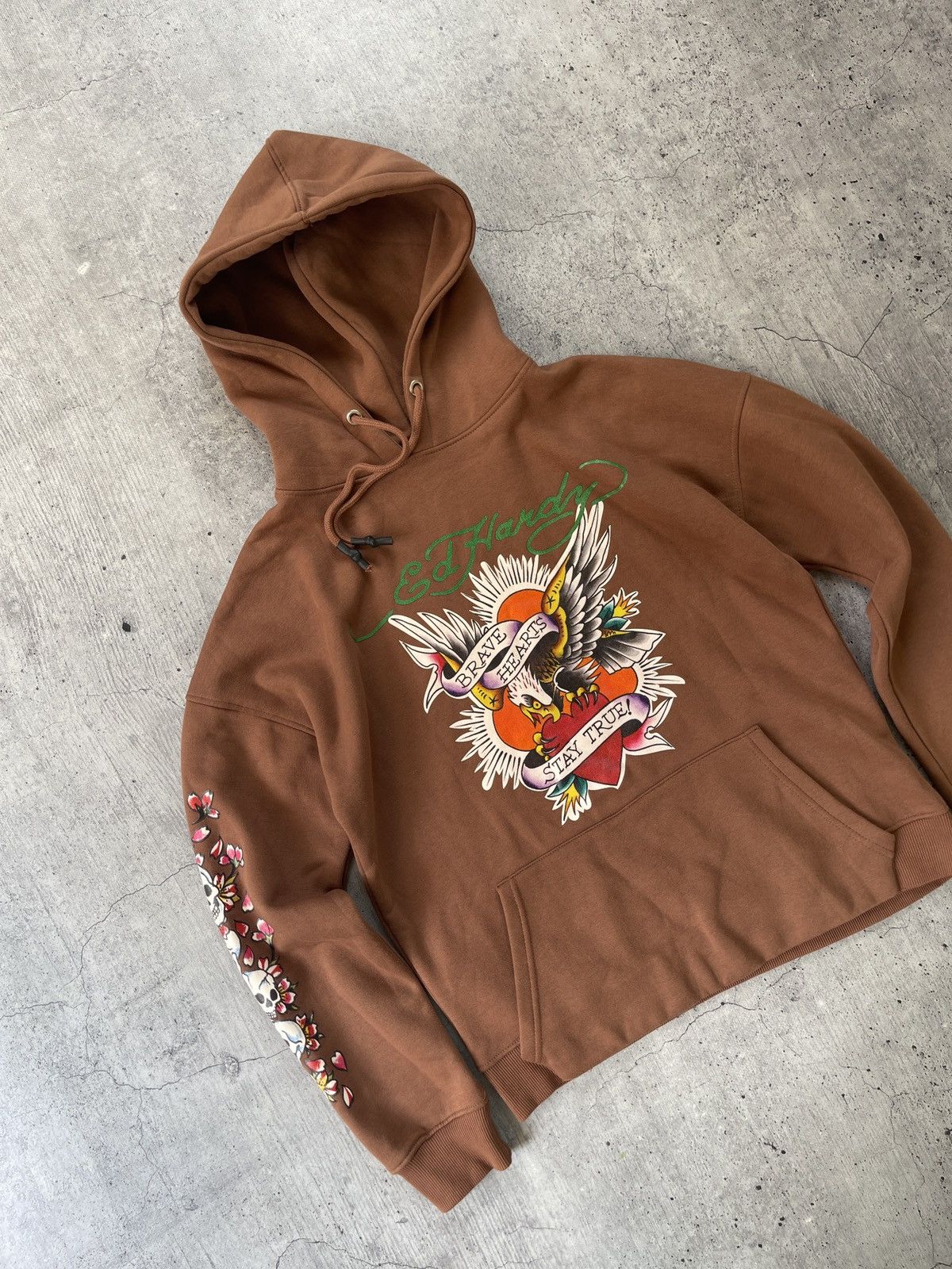 Beauty Beast Ed hardy hoodie print Iswn retro punk style Size US S / EU 44-46 / 1 - 3 Thumbnail