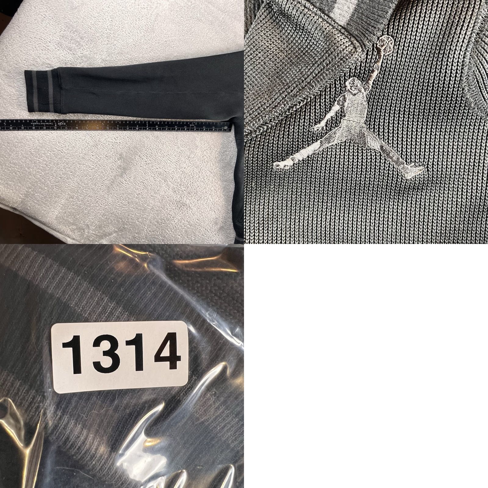 Jordan Brand VINTAGE Jordan Varsity Shawl Collar Sweater Jacket Mens S Black Full Zip 576805-010 90s 80s Mens Size US S / EU 44-46 / 1 - 8 Thumbnail