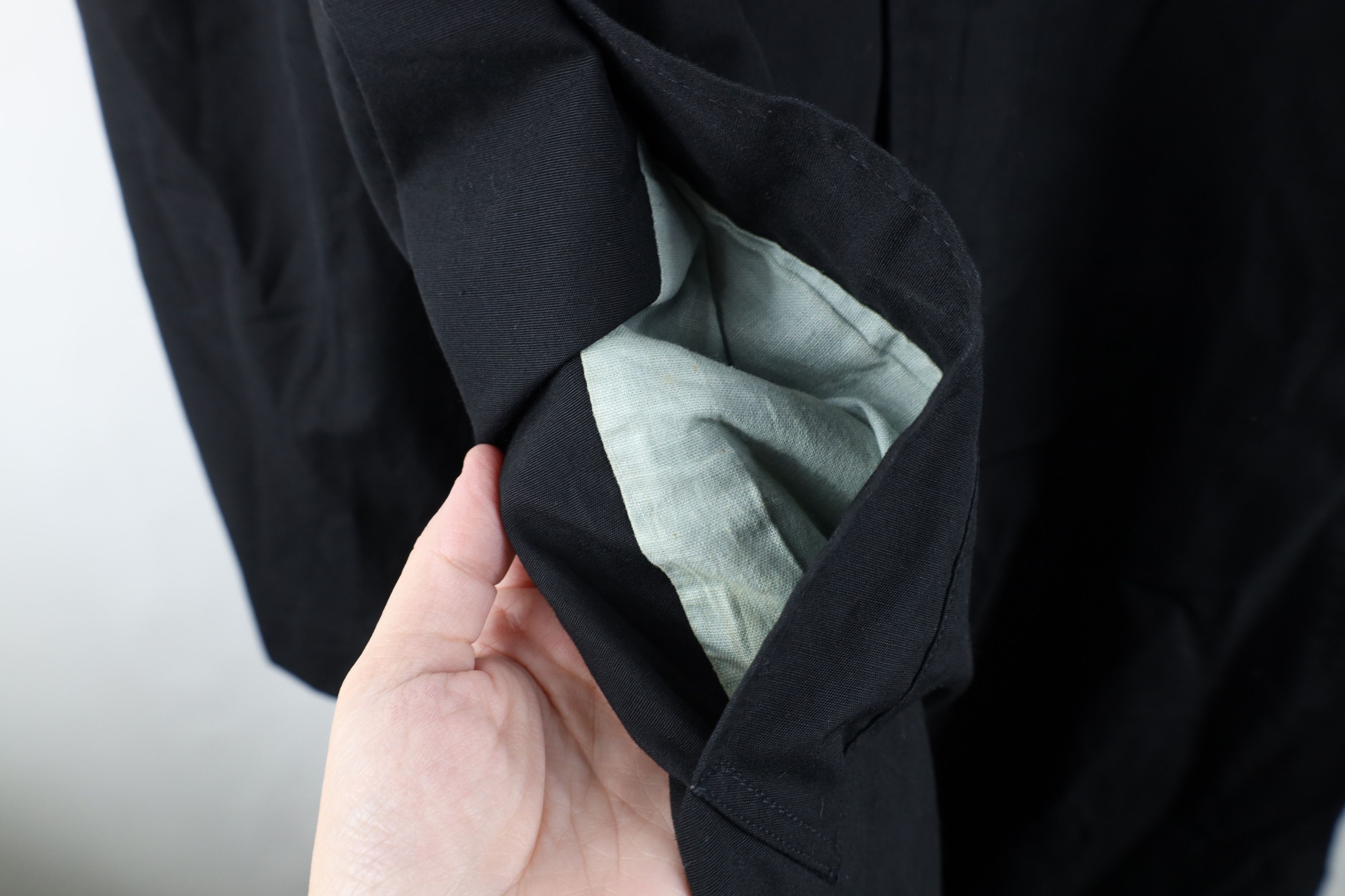 Vintage Vintage 50s 60s Streetwear Gabardine Trench Coat Black USA Size US XXL / EU 58 / 5 - 8 Thumbnail