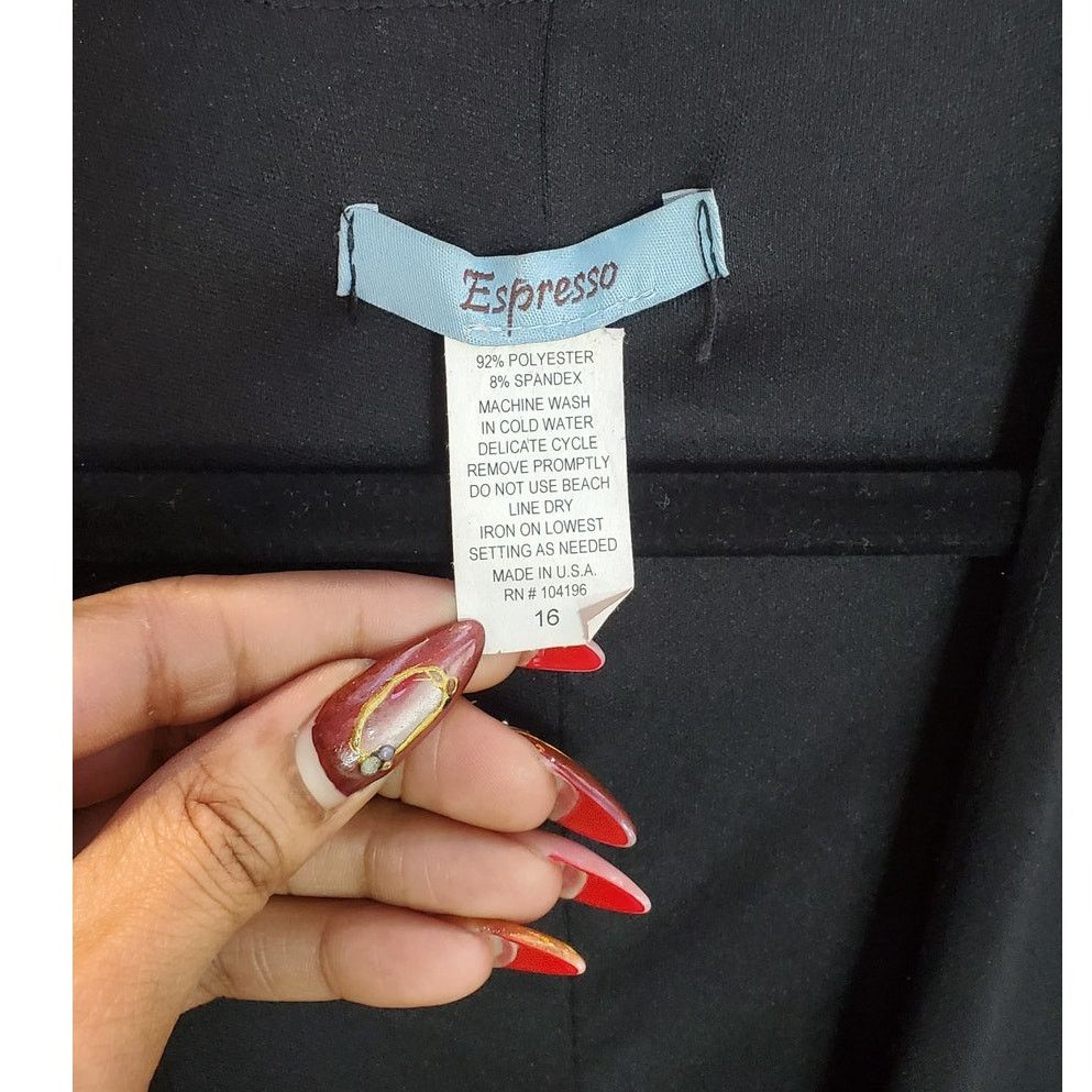 Other Espresso Black Midi Buckle Accent Short Sleeve Dress Size 16 Size XXL / US 16-18 / IT 52-54 - 4 Thumbnail