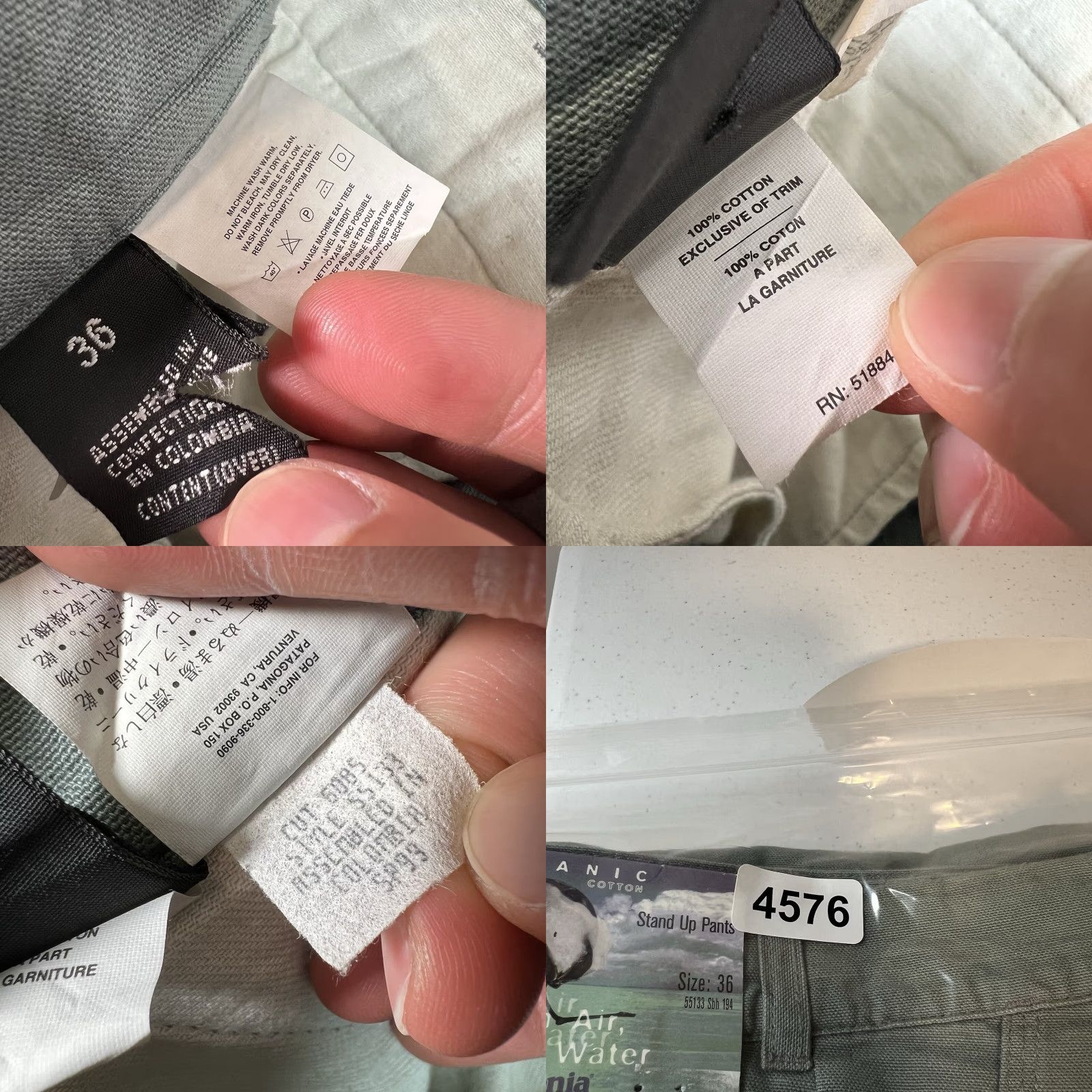 Patagonia VINTAGE Patagonia Stand Up Pants Adult 36 Green Organic Cotton Workwear Carpenter Mens Pants 36 Green Regular Inseam 34 Size US 36 / EU 52 - 9 Thumbnail
