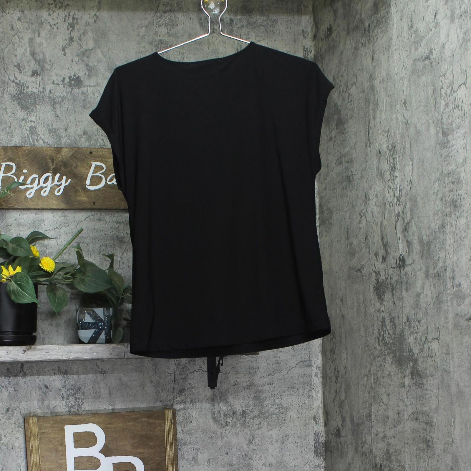 Other Kasper Keyhole Ring Short-sleeve Shirt Top 10924137 Black S Size S / US 4 / IT 40 - 3 Thumbnail