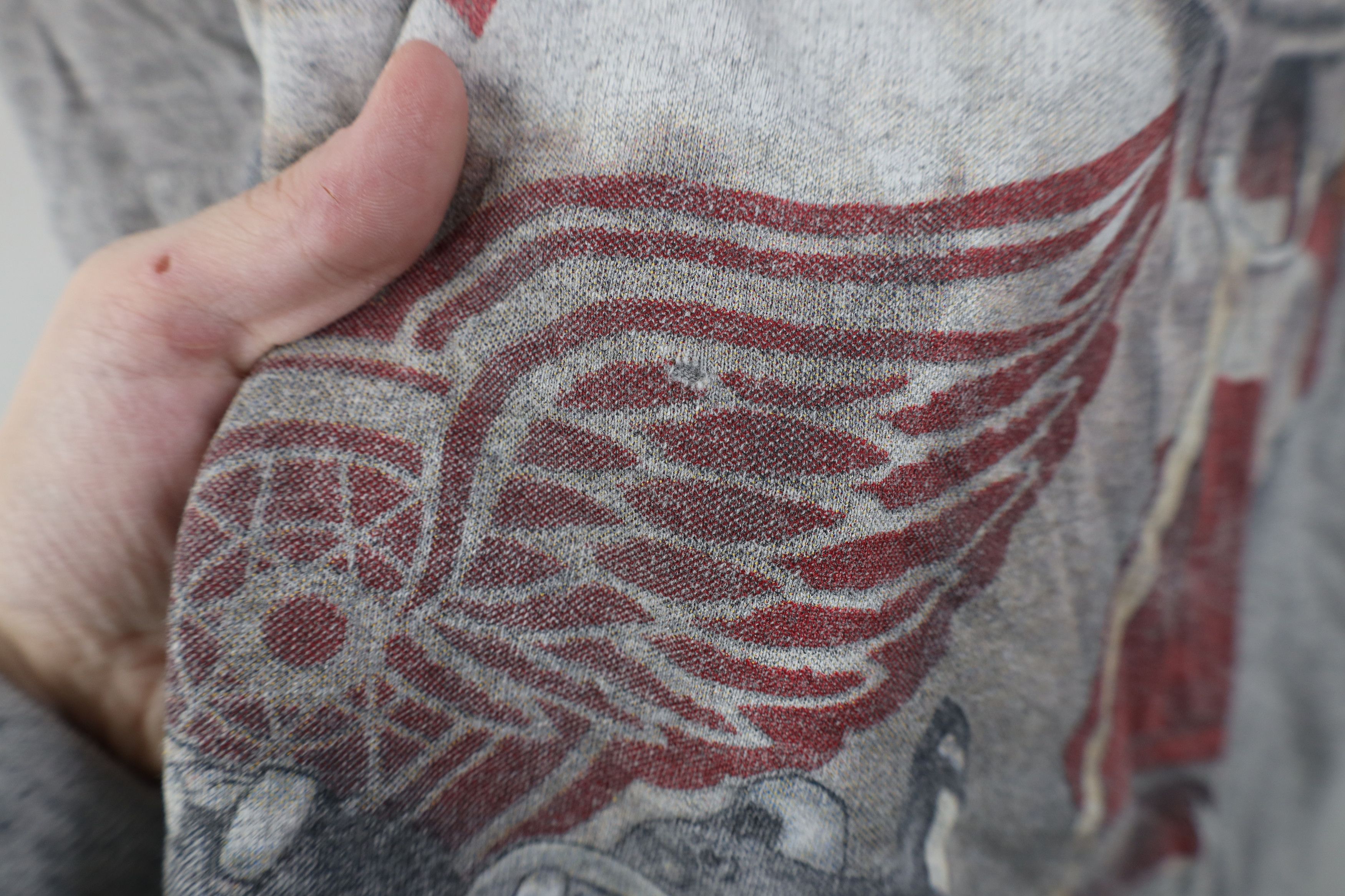 Vintage Vintage 90s Detroit Red Wings Hockey Short Sleeve T-Shirt Size US XL / EU 56 / 4 - 6 Thumbnail
