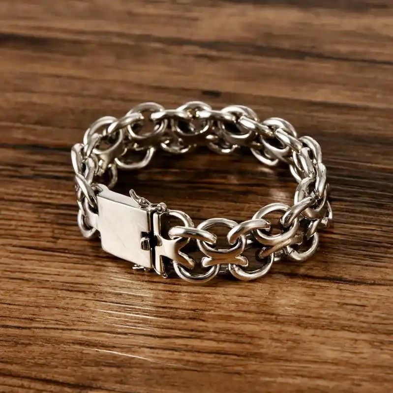 Vintage Retro 22CM Circle Buckle Bracelet Size ONE SIZE - 5 Thumbnail