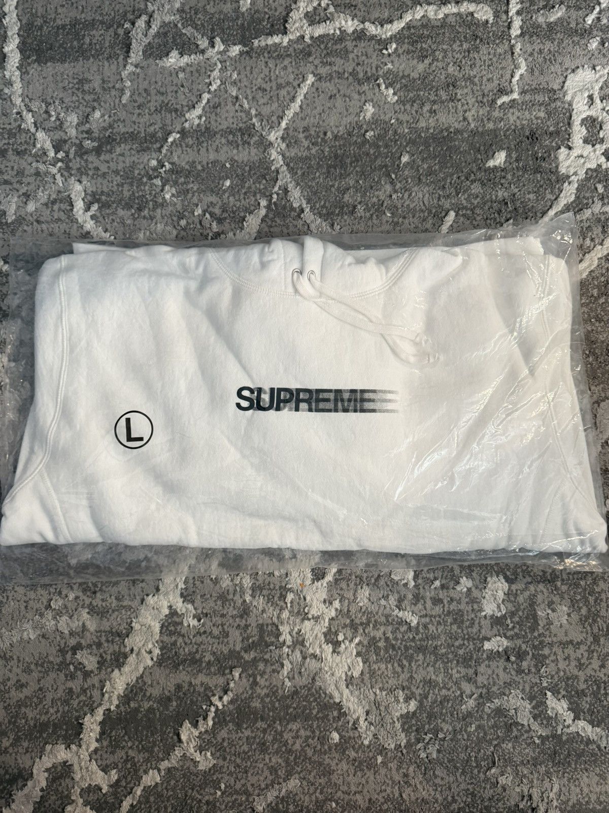Supreme Motion Logo Hoodie White