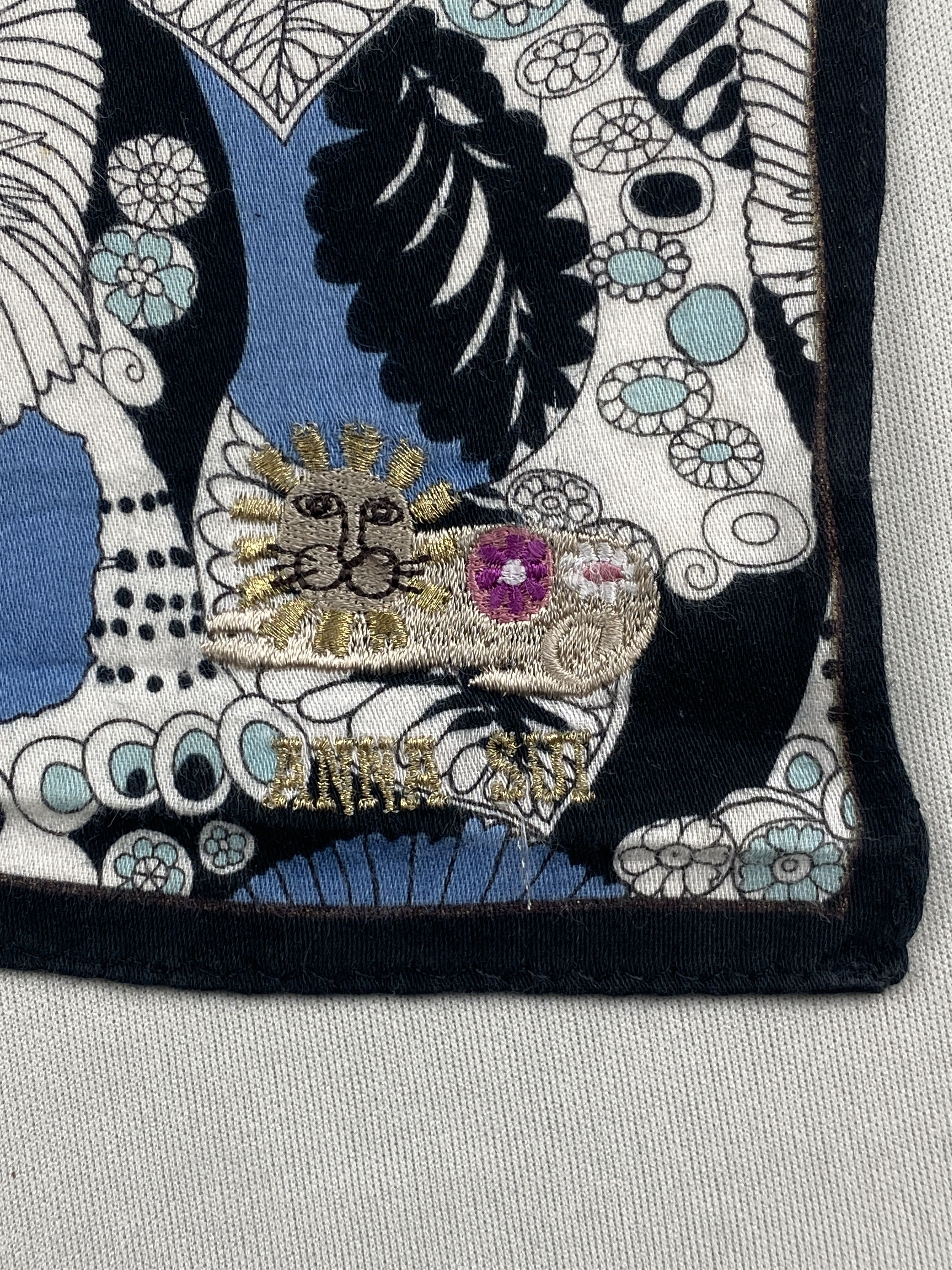 Japanese Brand Vintage Anna Sui Handkerchief Pocket Square Bandana HM0021 Size ONE SIZE - 6 Thumbnail