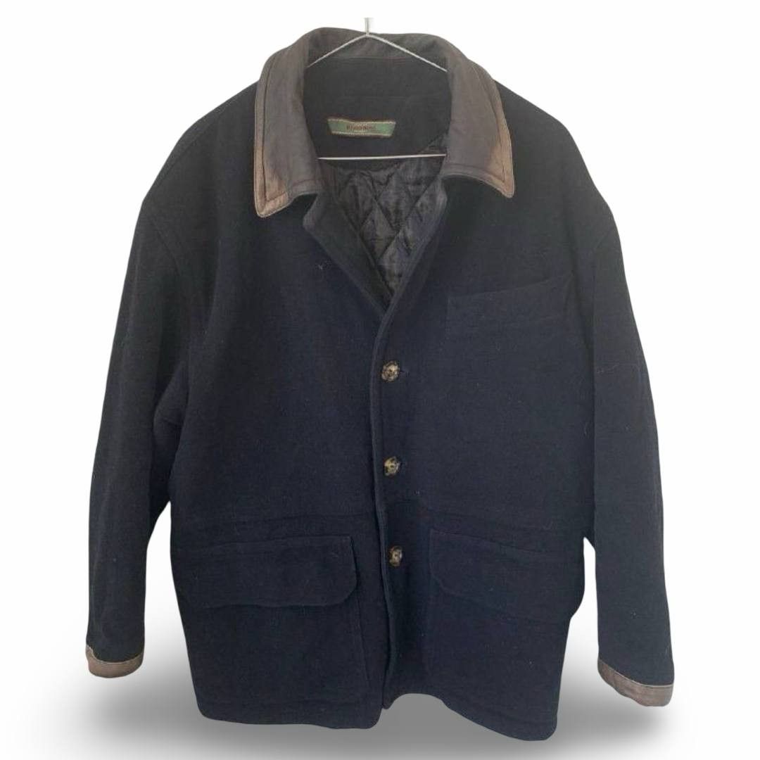 Hugo Boss Hugo Boss wool leather coat #1061 Size US M / EU 48-50 / 2 - 1 Thumbnail