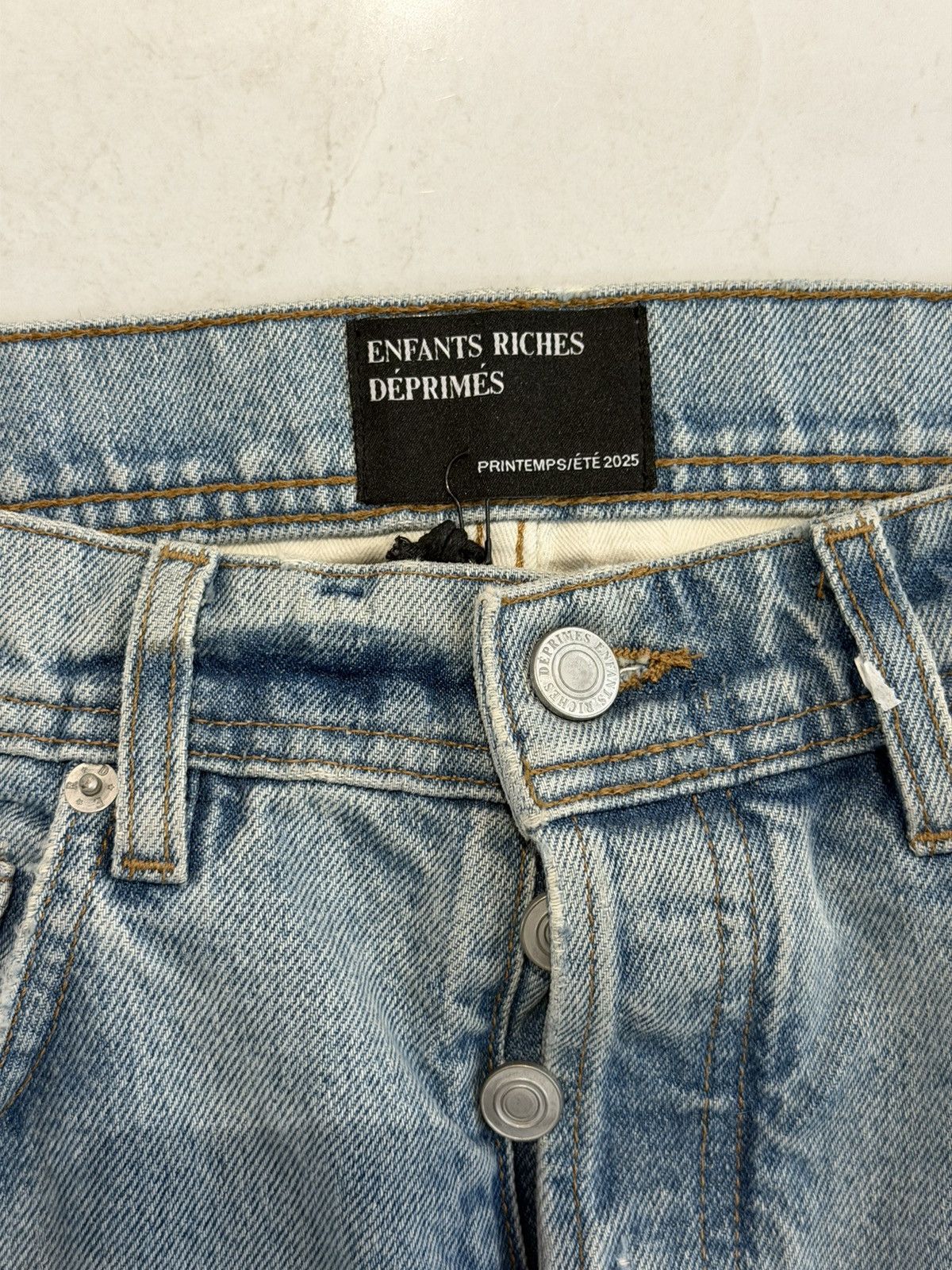 Enfants Riches Deprimes Enfants Riches Deprimes SS25 Dirty Stained Flaired Denim Size US 32 / EU 48 - 2 Thumbnail