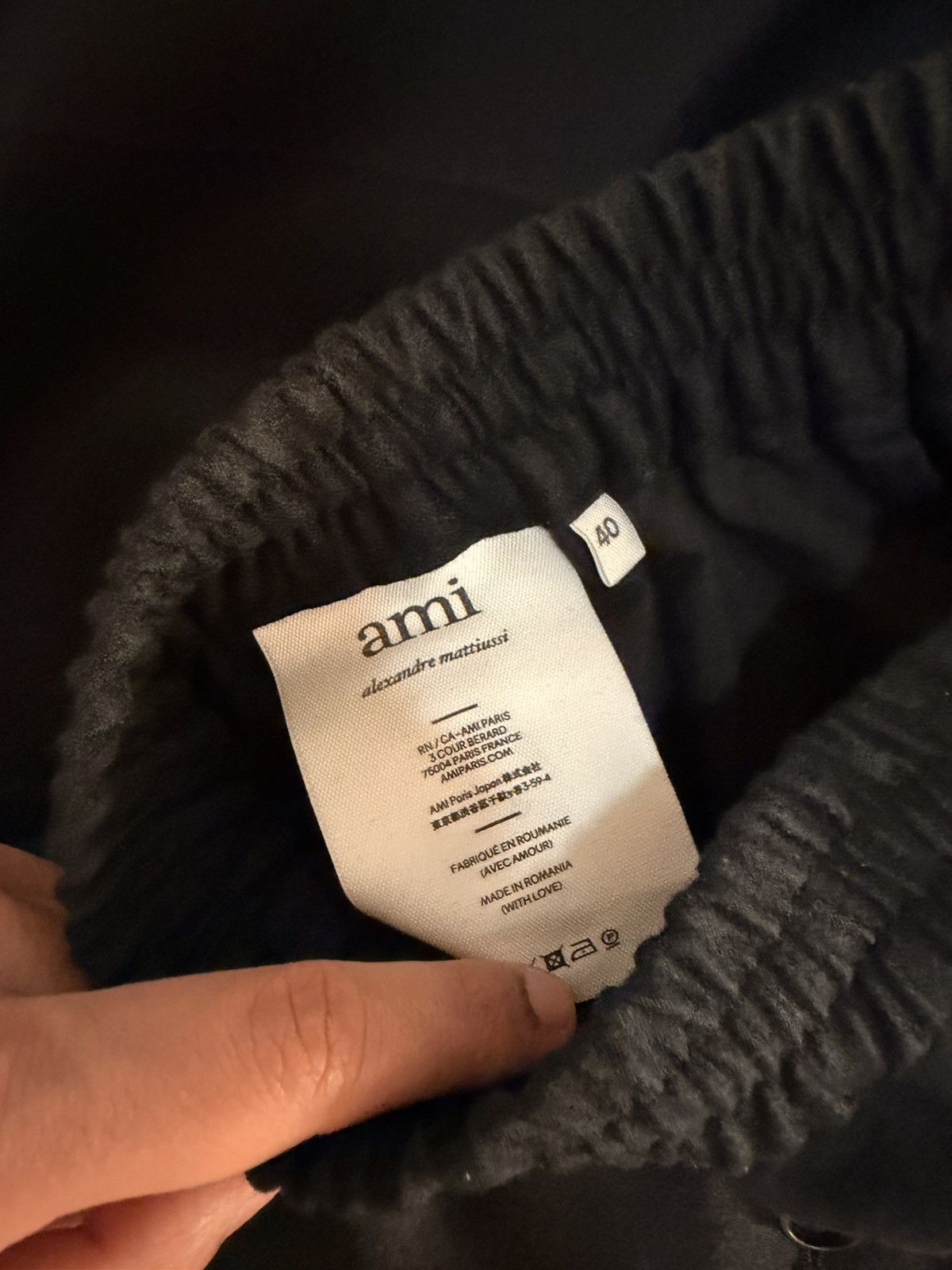 AMI Ami Paris Cropped Elasticated Waist Trousers Size US 30 / EU 46 - 5 Thumbnail