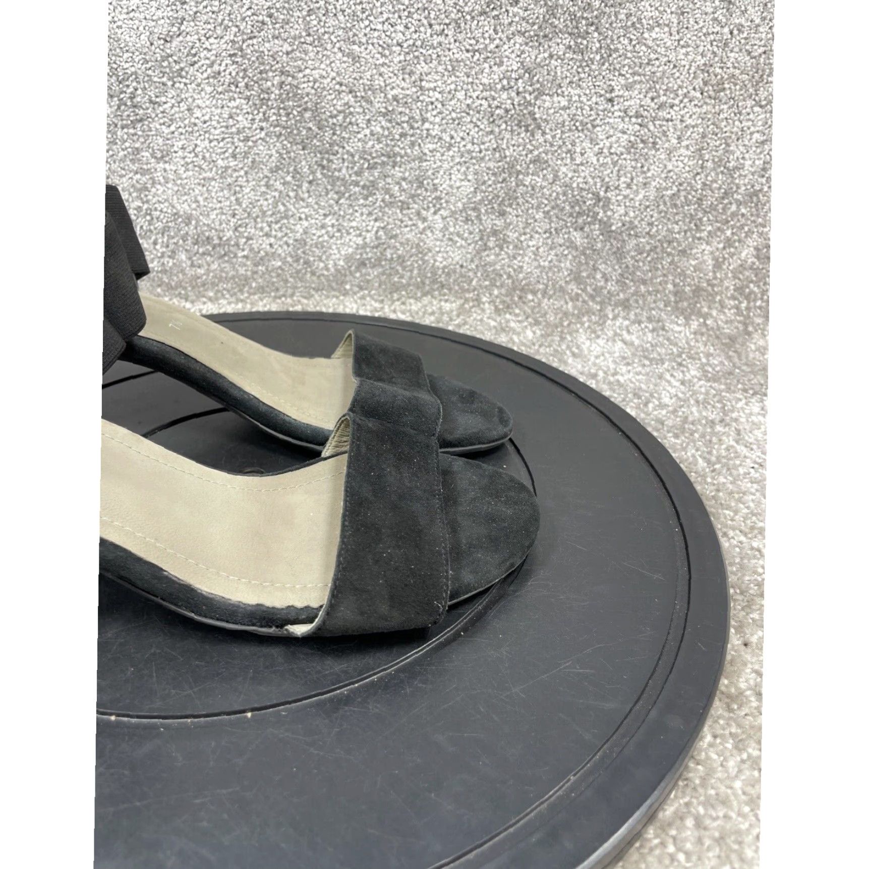 Vintage Womens Black Leather Ara Sandals Size 7.5 Extra Large Strappy Adjustable Open Toe Size US 7.5 / IT 37.5 - 6 Thumbnail