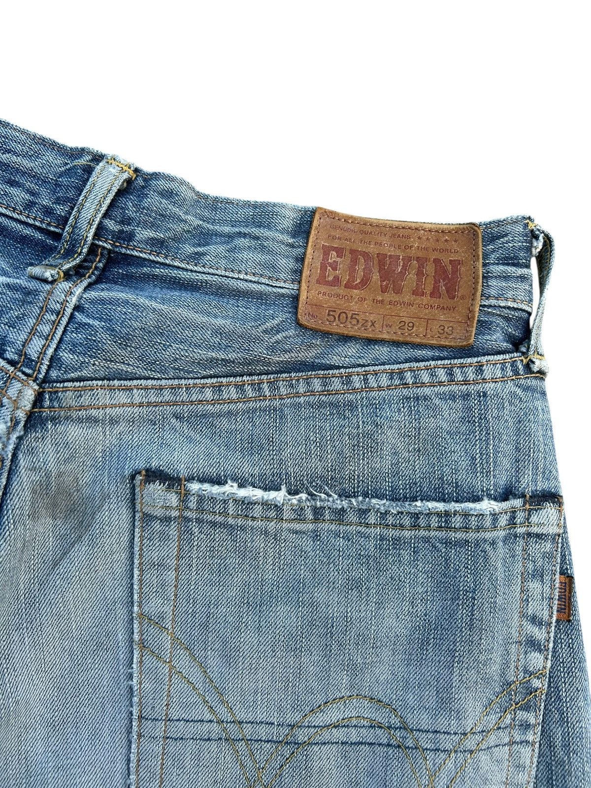 Kapital Vintage Edwin 505zx Selvedge Distressed Denim jeans Size US 29 - 12 Thumbnail