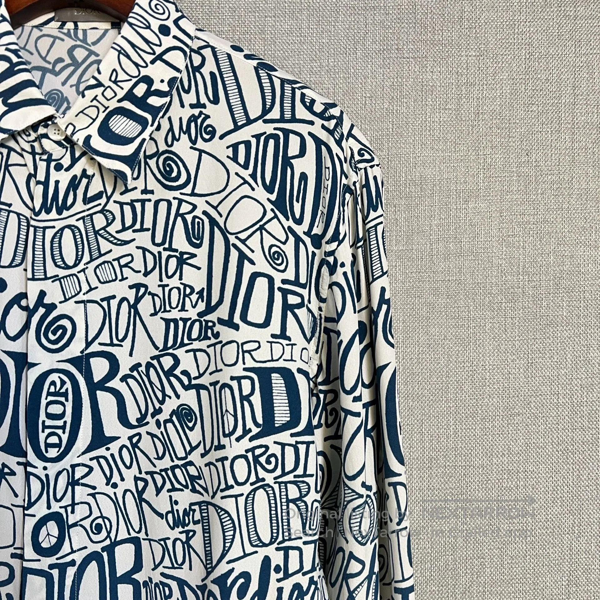 Dior dior x stussy graffiti logo shirt. Size US M / EU 48-50 / 2 - 3 Thumbnail