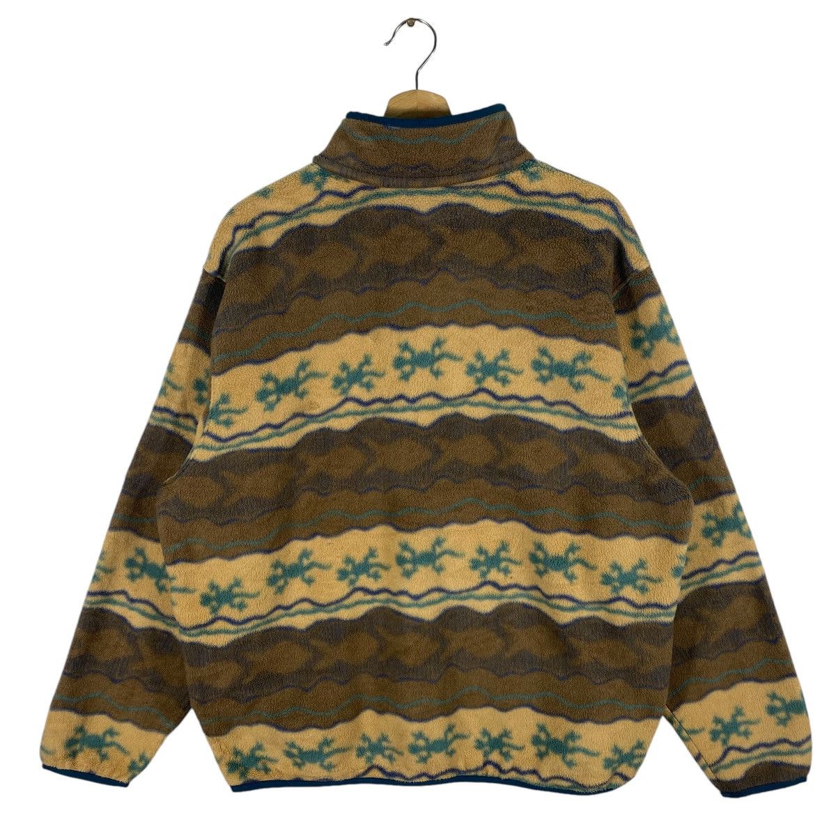 L.L. Bean × Patagonia Vintage L.L. Bean Gecko Printed Stretchable Fleece Size US L / EU 52-54 / 3 - 7 Thumbnail