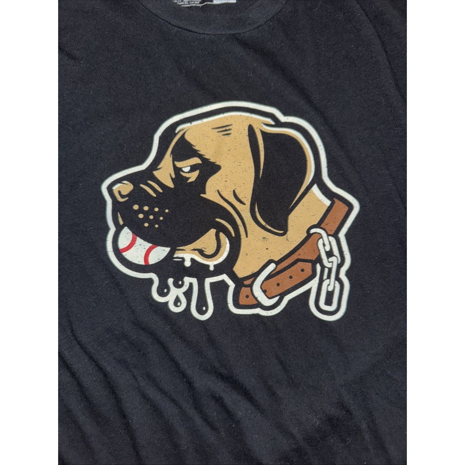 Band Tees × Vintage Baseballism Dog Graphic T-Shirt Men’s L Black 20x28 Size US L / EU 52-54 / 3 - 2 Thumbnail