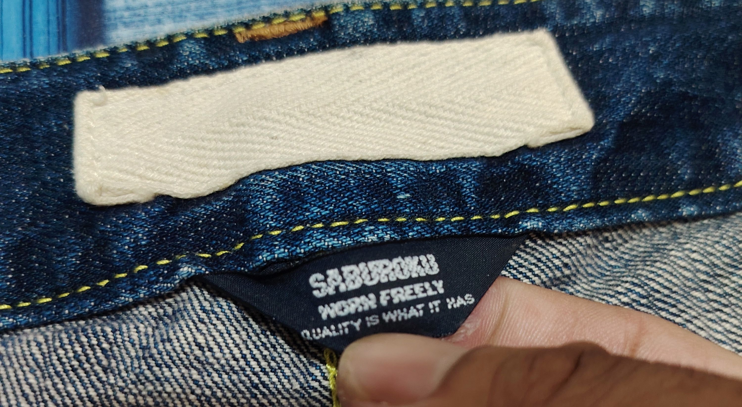 Who Decides War Japanese Saburoku Bell Bottom jeans Flared jeans Size US 31 - 12 Thumbnail