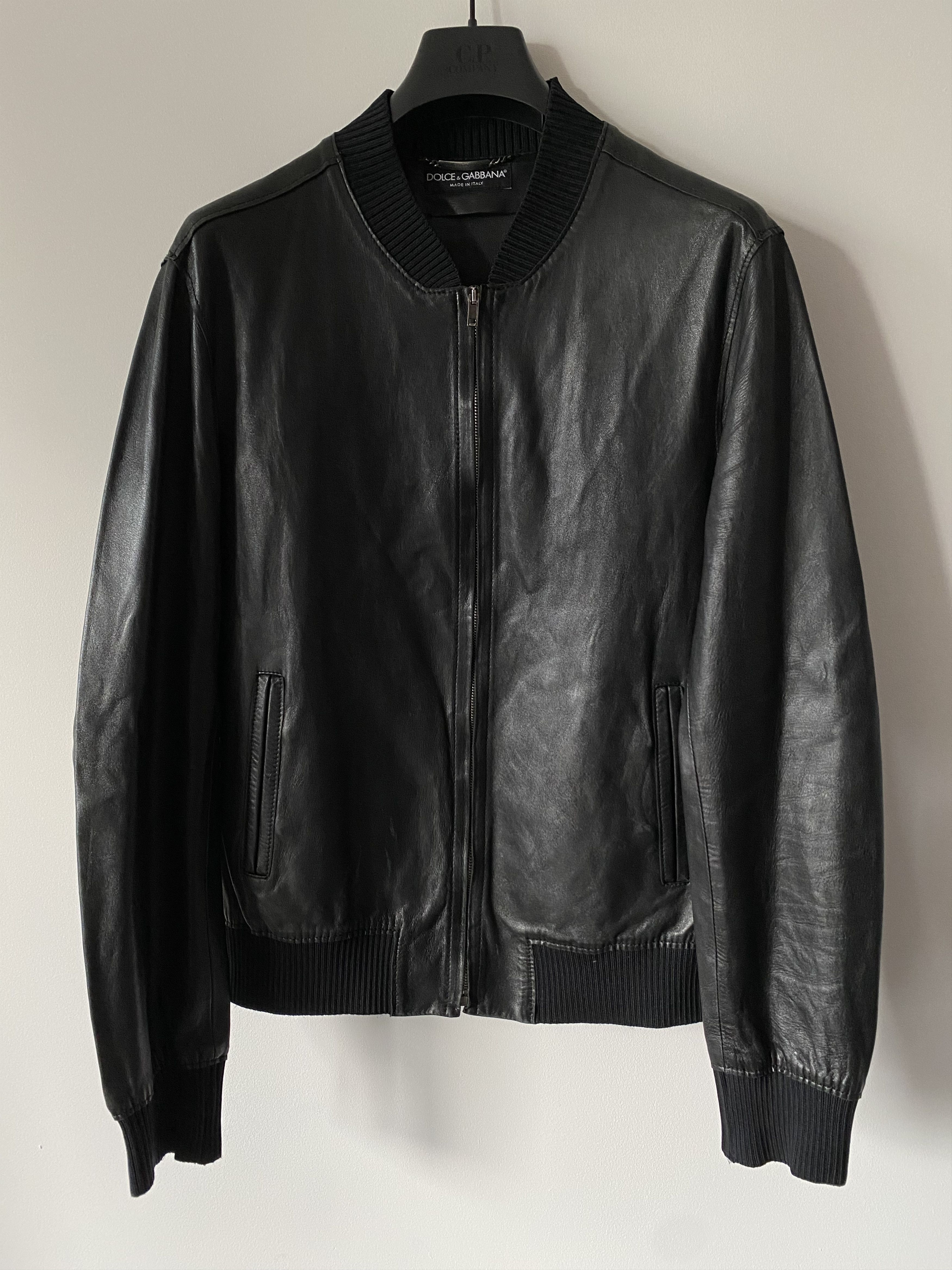 Dolce & Gabbana Dolce & Gabbana men's leather bomber jacket casual Size US M / EU 48-50 / 2 - 1 Thumbnail
