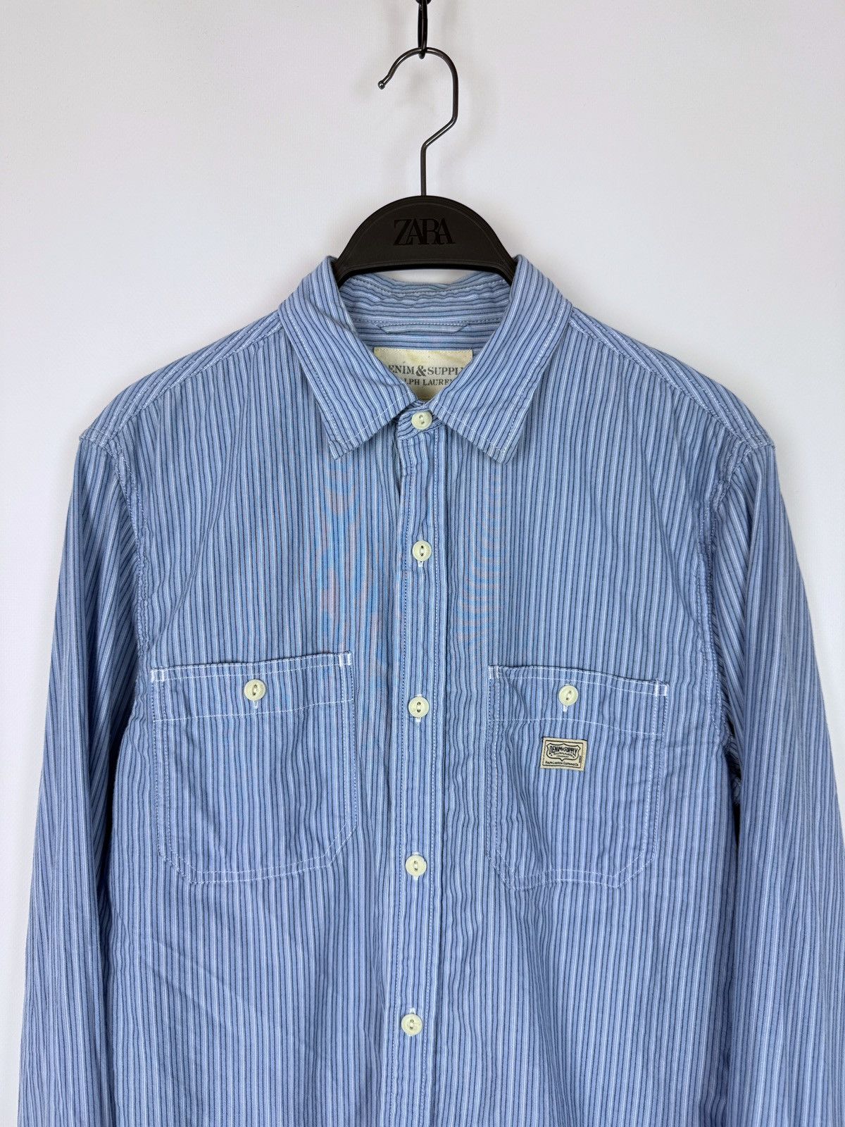 Denim & Supply Ralph Lauren Denim&Supply Ralph Lauren Blue Stripe Western Button Down Size US M / EU 48-50 / 2 - 2 Thumbnail