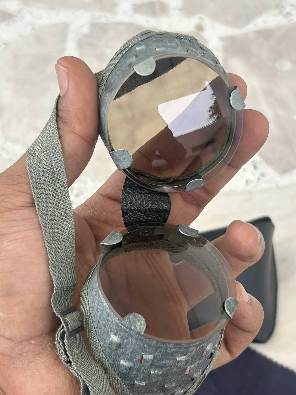 Vintage World War II Steam Punk Germany Goggle 30s - 40s Size ONE SIZE - 11 Thumbnail