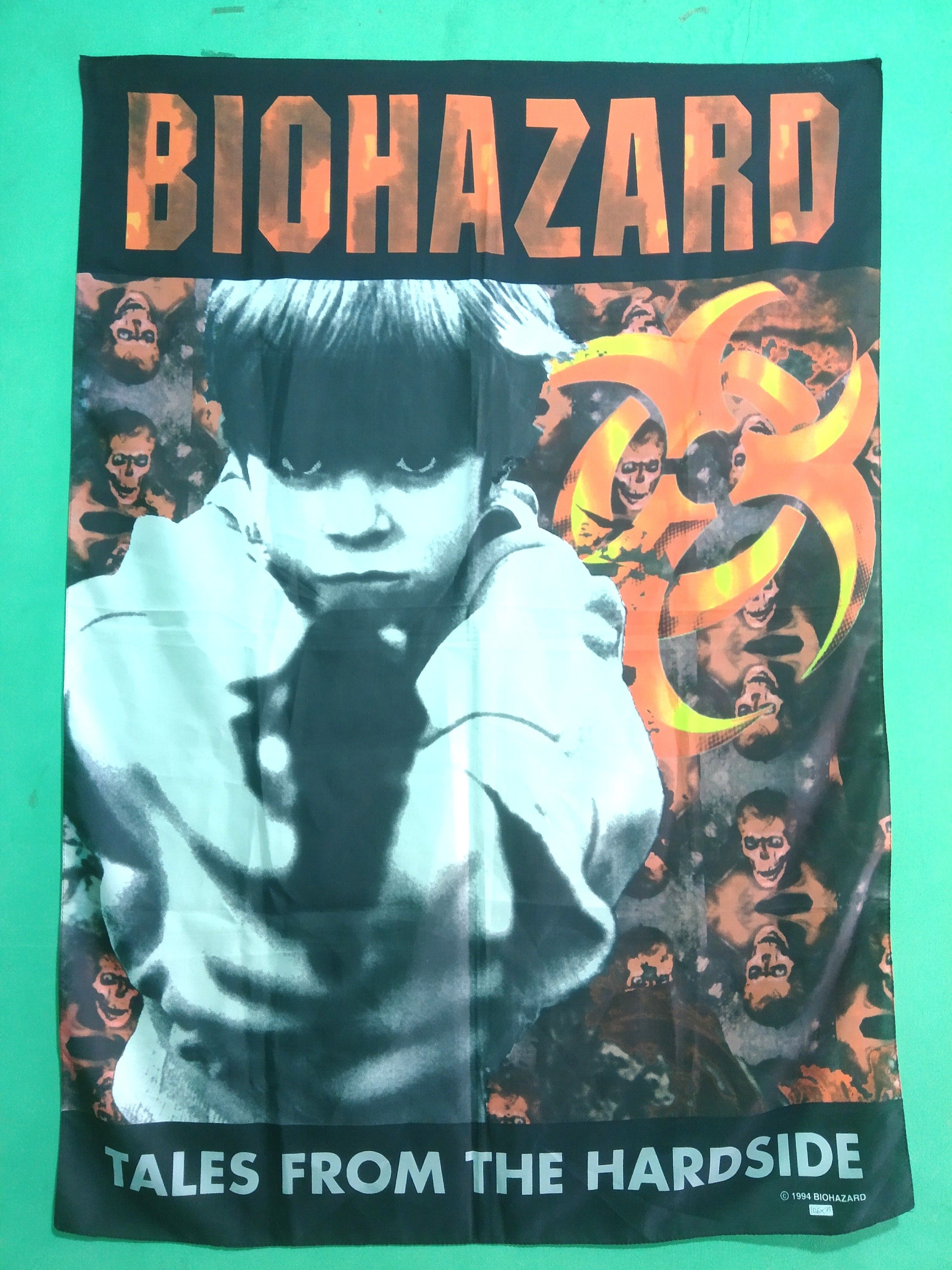 Vintage Vintage '94 BIOHAZARD poster flag Size ONE SIZE - 1 Thumbnail
