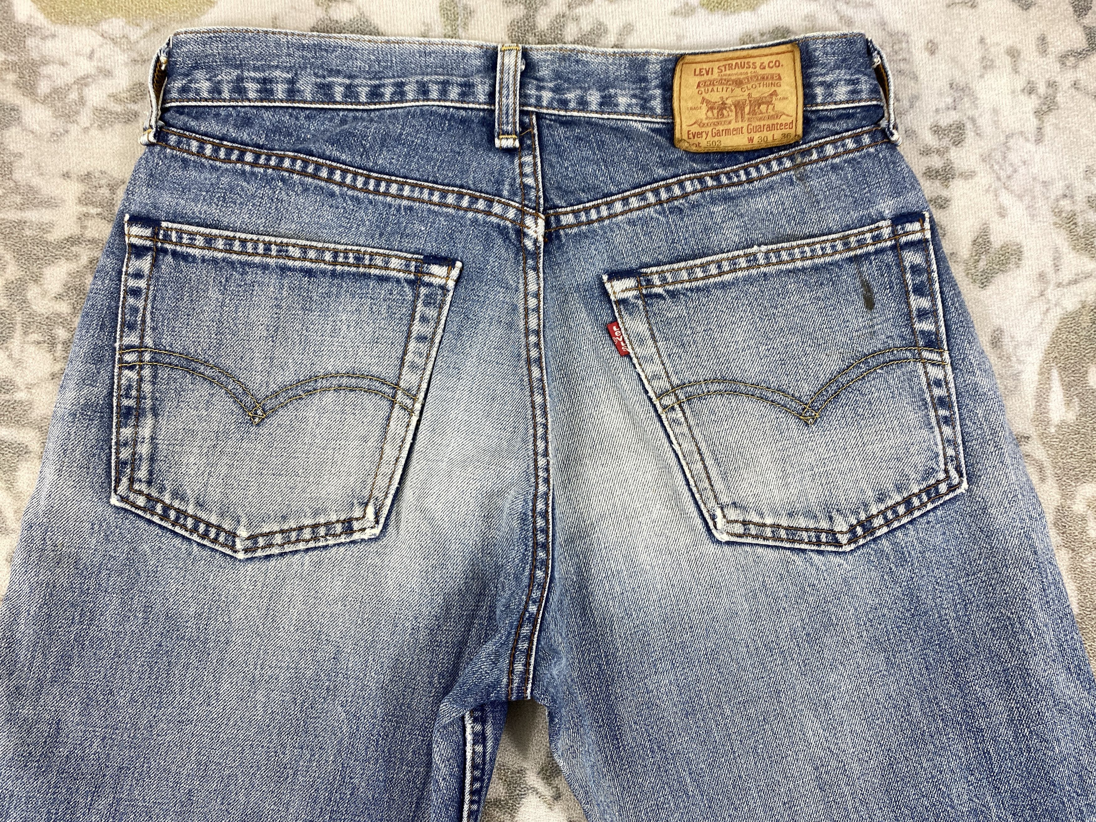 Levi's Distressed Blue Vintage Levi's 503 29x31.5 Denim -SJ180 Size US 29 - 4 Thumbnail