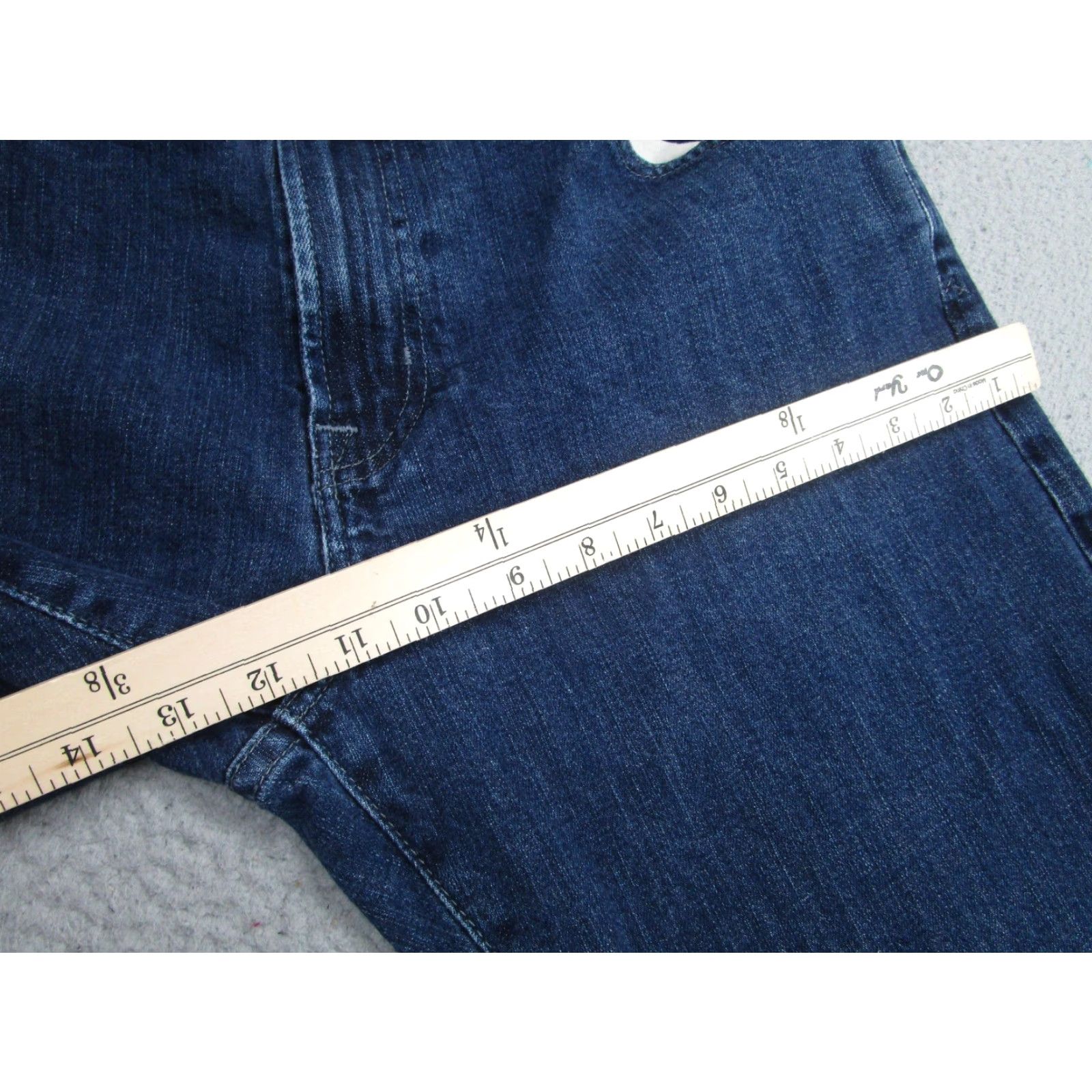 Denime AG Adriano Goldschmied Jeans Mens 36x32 Blue Straight Stretch Denim Casual Size US 36 / EU 52 - 6 Thumbnail