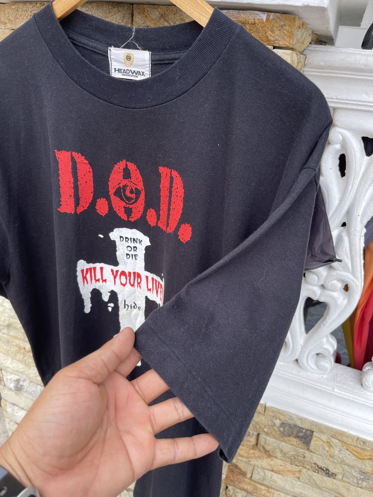 Band Tees Rare🔥Vtg 90s DOD Drink Or Die Japan Band T Shirt Size US XL / EU 56 / 4 - 9 Thumbnail
