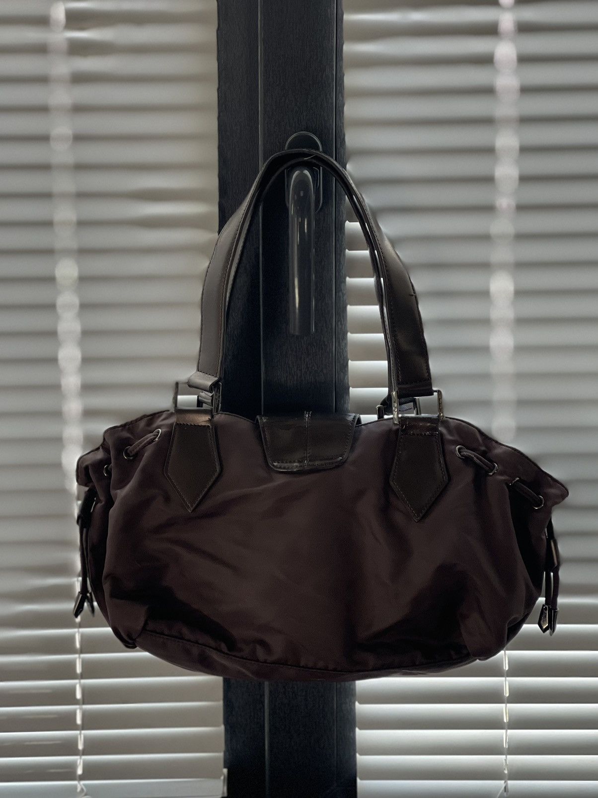 Designer × Thierry Mugler × Vintage Vintage Thierry Mugler brown star nylon bag Size ONE SIZE - 6 Thumbnail