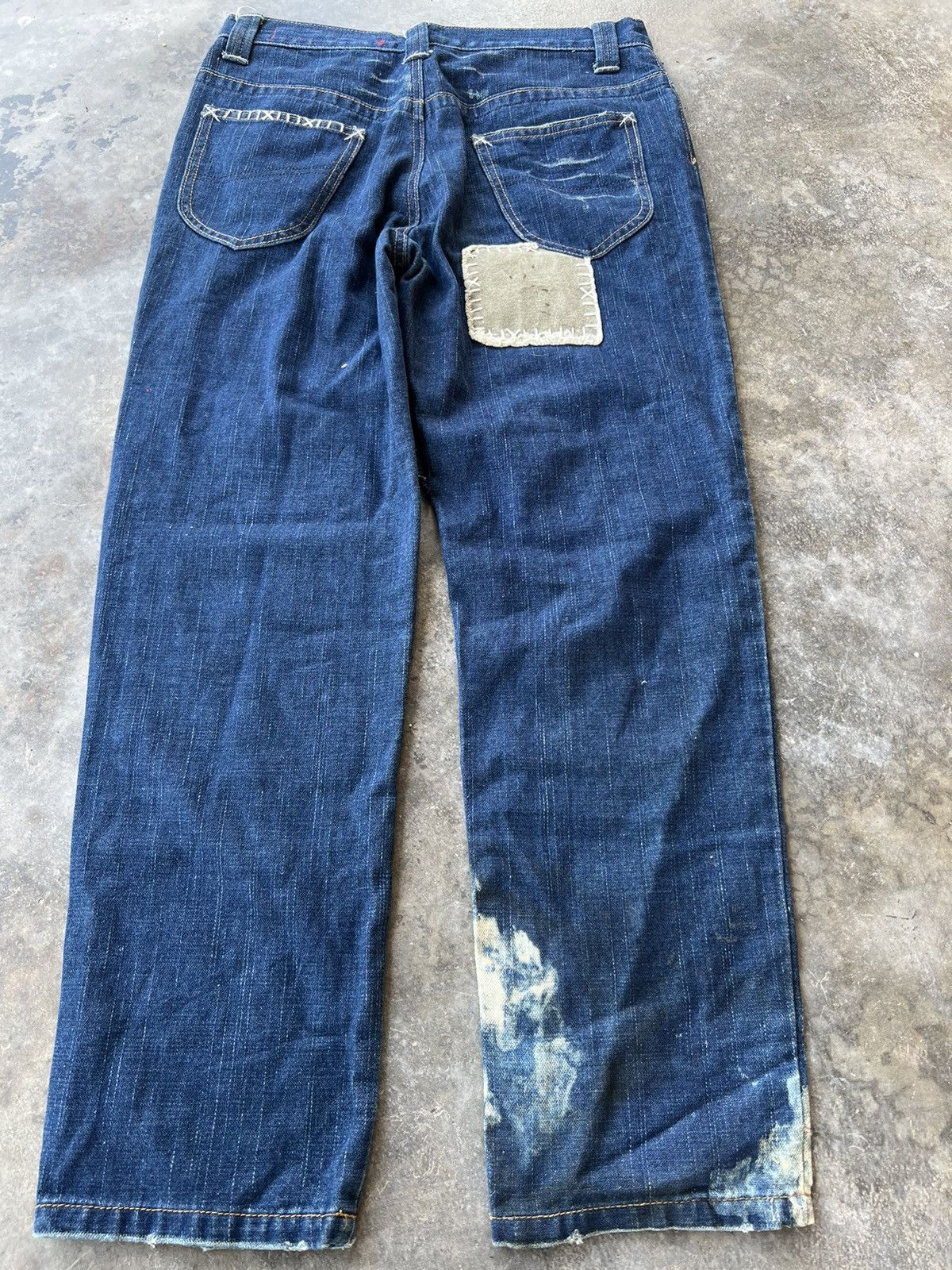 Japanese Brand Style Operation Custom Sashiko Boro Patches Jeans Size US 29 - 2 Thumbnail