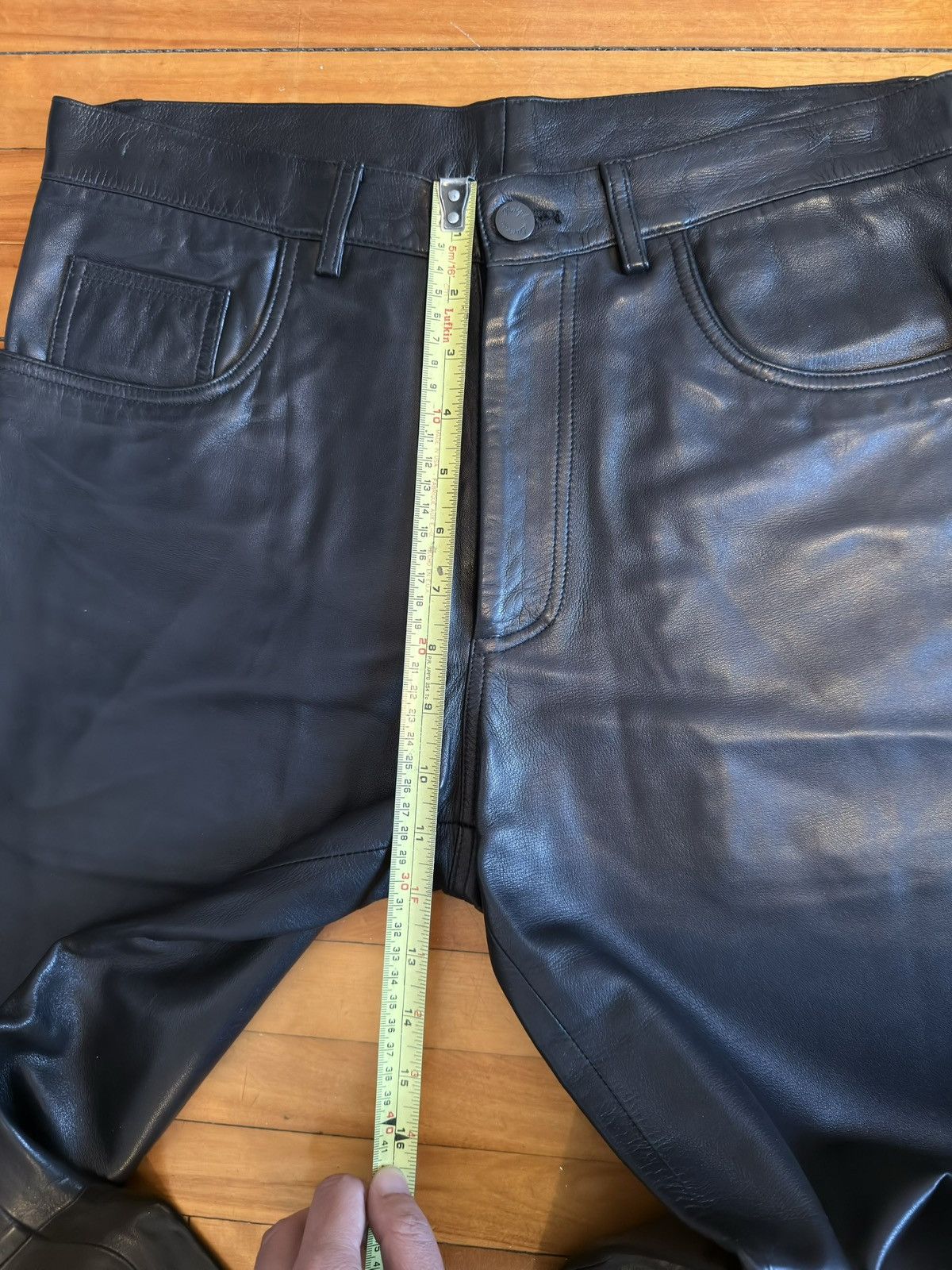Ralph Lauren Purple Label Ralph Lauren Purple Label Leather Pants Jeans Size 32 Size US 32 / EU 48 - 15 Thumbnail