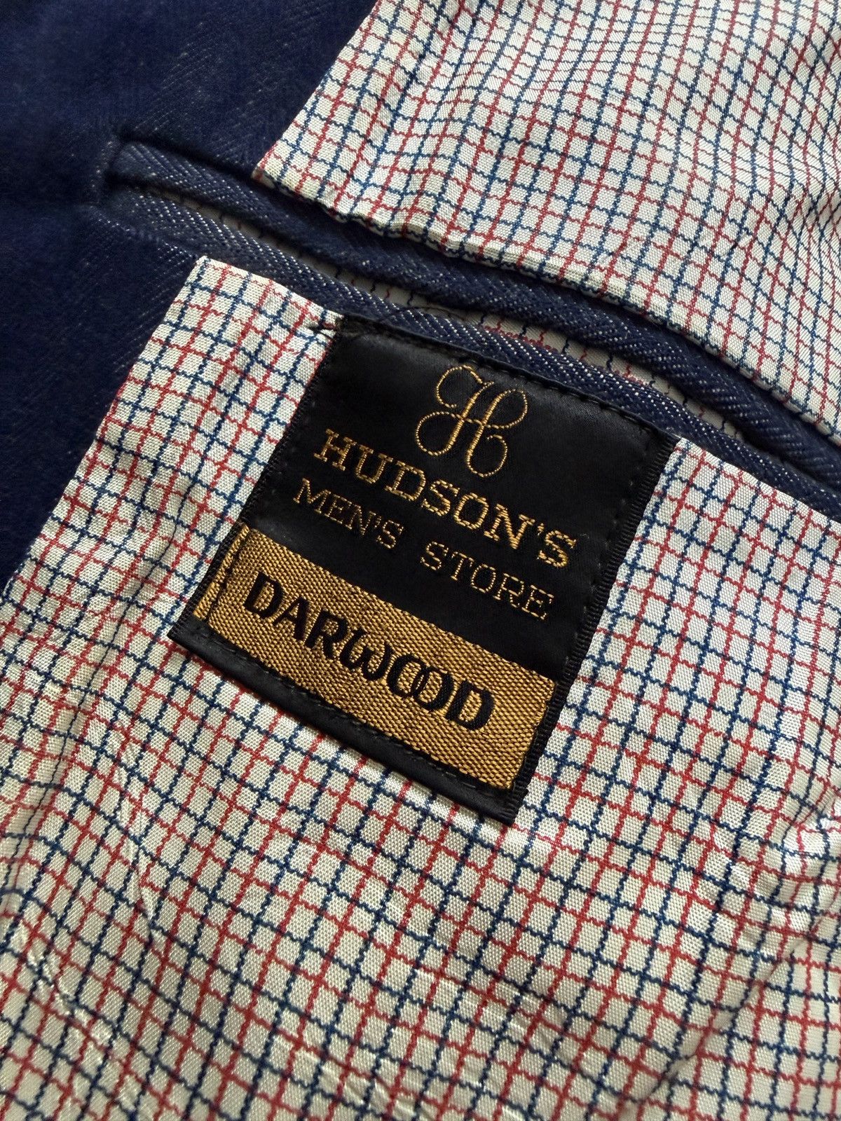 Vintage Vintage 70s Hudson's Darwood Textured Herringbone Blazer Size US L / EU 52-54 / 3 - 7 Thumbnail