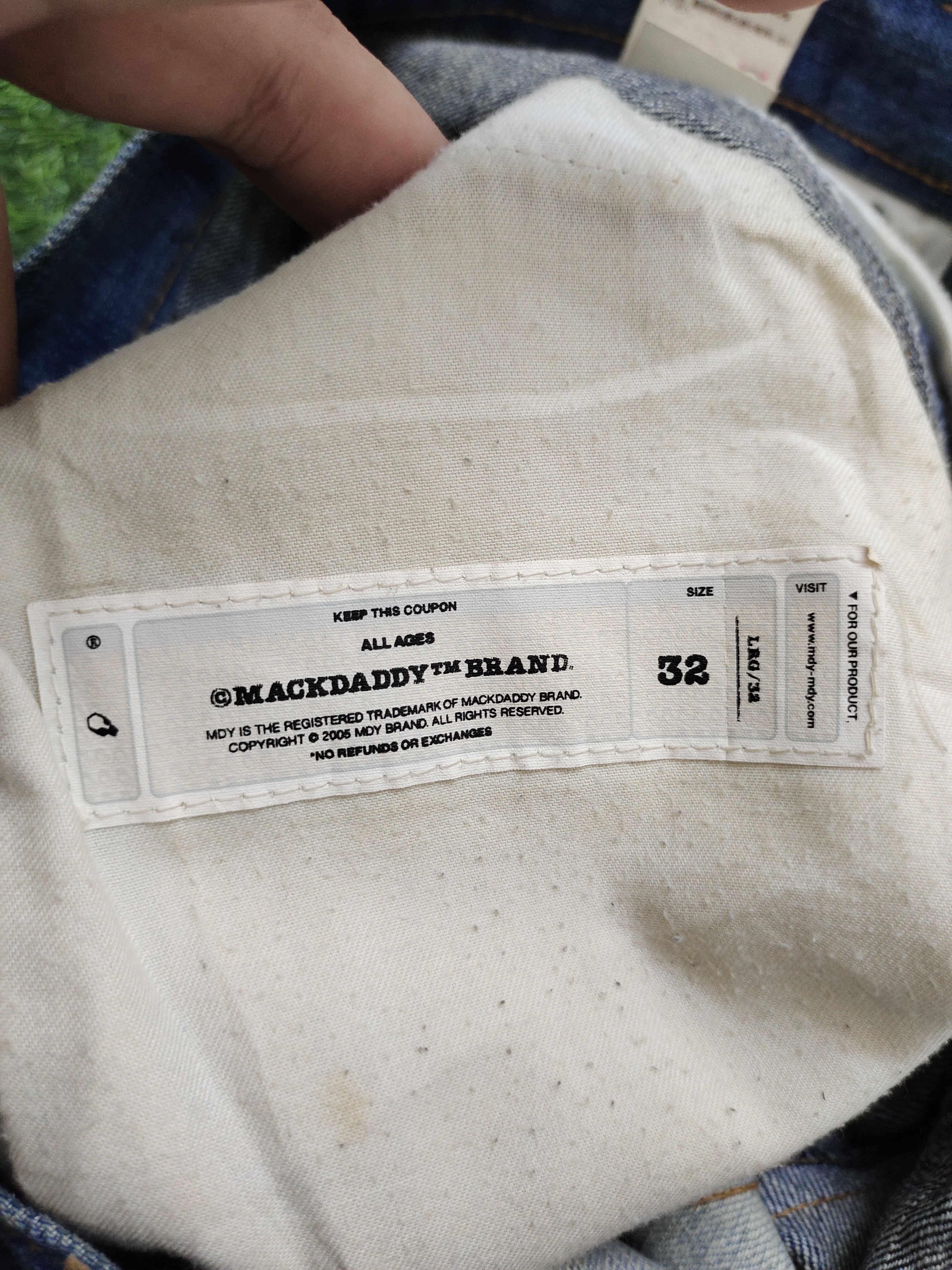 Comme des Garcons × Undercover Baggy Jean Mackdaddy Japan Tri Color Wide Leg Denim Y2k Jnco Size US 32 / EU 48 - 17 Thumbnail