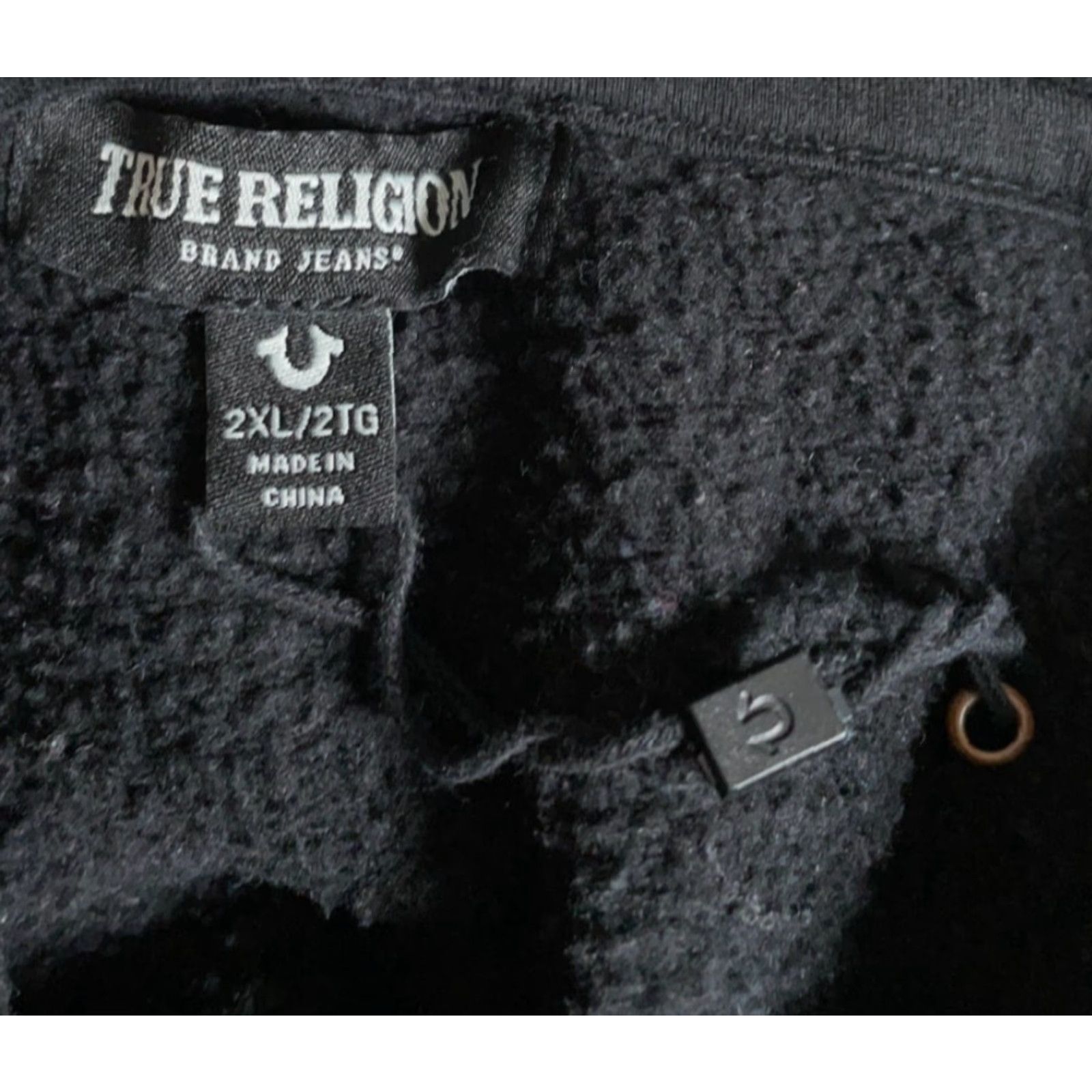 True Religion TRUE RELIGION Hoodie Men 2XL Black Retro Buddha Graphic Sweatshirt Y2K Sweatshirt Size US XXL / EU 58 / 5 - 3 Thumbnail