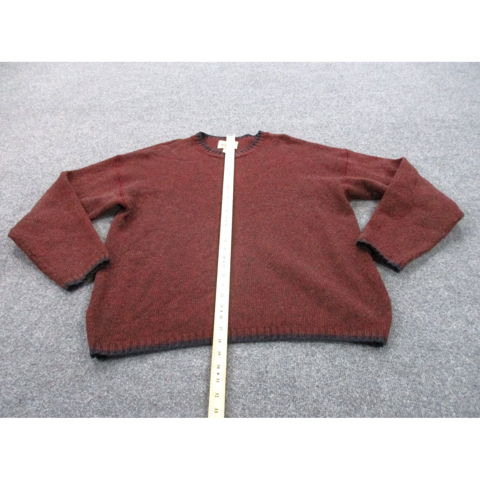 Vintage Woolrich Mens XL Red Pullover Sweater Shirt Knit Nylon Wool Sports Casual Pullover Crew Neck Knit Pattern Solid Vintage: No Size US XL / EU 56 / 4 - 3 Thumbnail