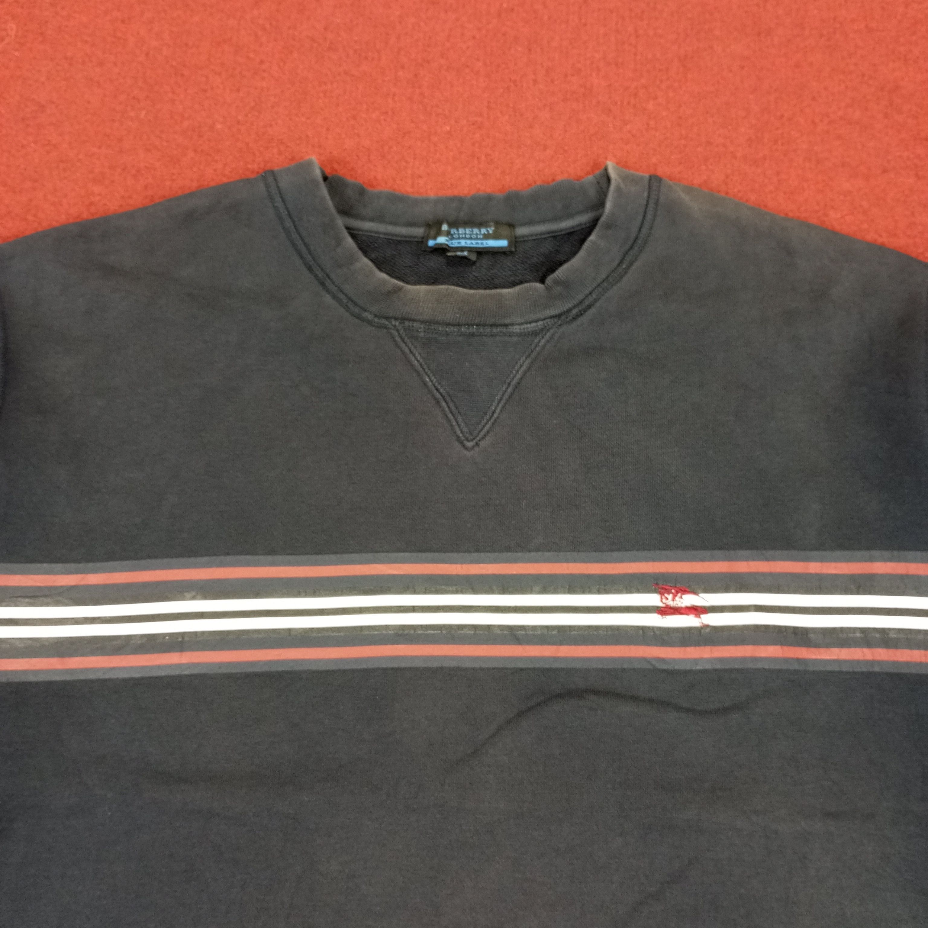 Burberry × Vintage Burberry London Blue Label Winter Style Sweatshirt Size US M / EU 48-50 / 2 - 2 Thumbnail