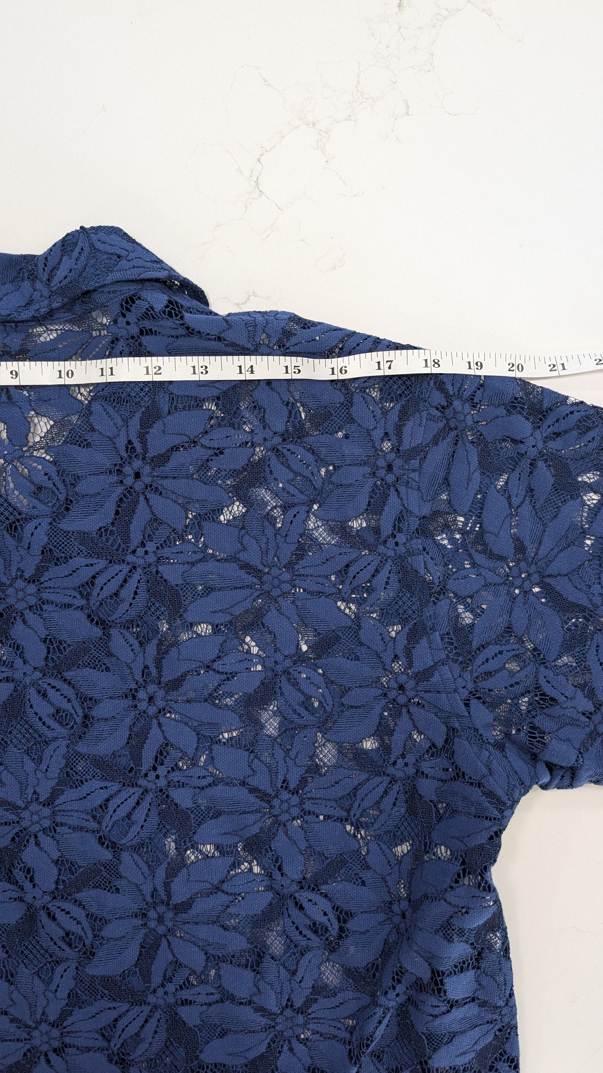 Needles Needles Navy Cabana Shirt – Floral Lace – Size Small Size US S / EU 44-46 / 1 - 11 Thumbnail