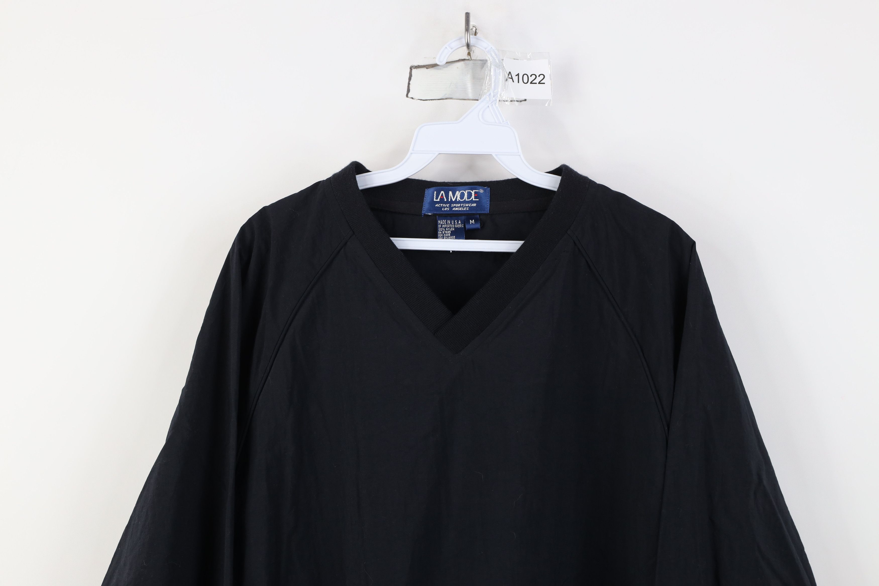Vintage Vintage 90s Streetwear Windbreaker Jacket Black USA Size US M / EU 48-50 / 2 - 2 Thumbnail