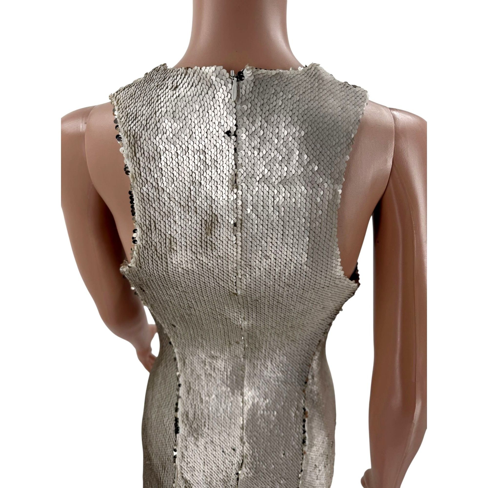 Galvan Galvan Gold Dress Sequin Maxi FR34 US2 Size XS / US 0-2 / IT 36-38 - 7 Thumbnail