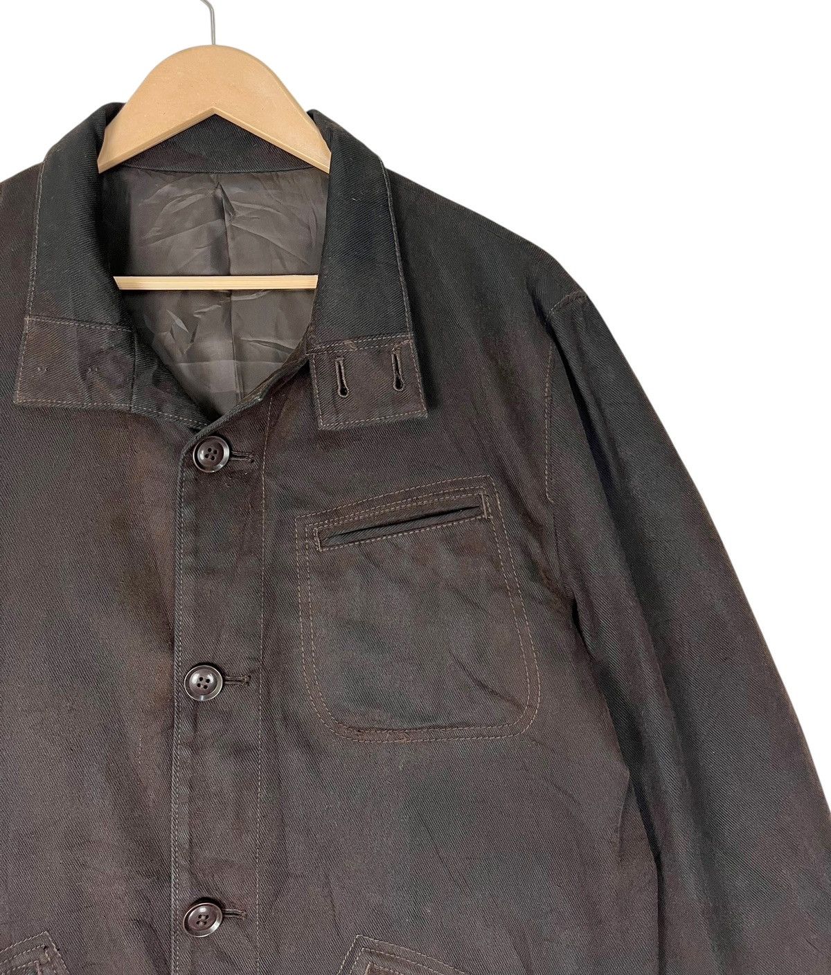 Japanese Brand Blue Tornado Wax Cotton Button Jacket Size US L / EU 52-54 / 3 - 7 Thumbnail
