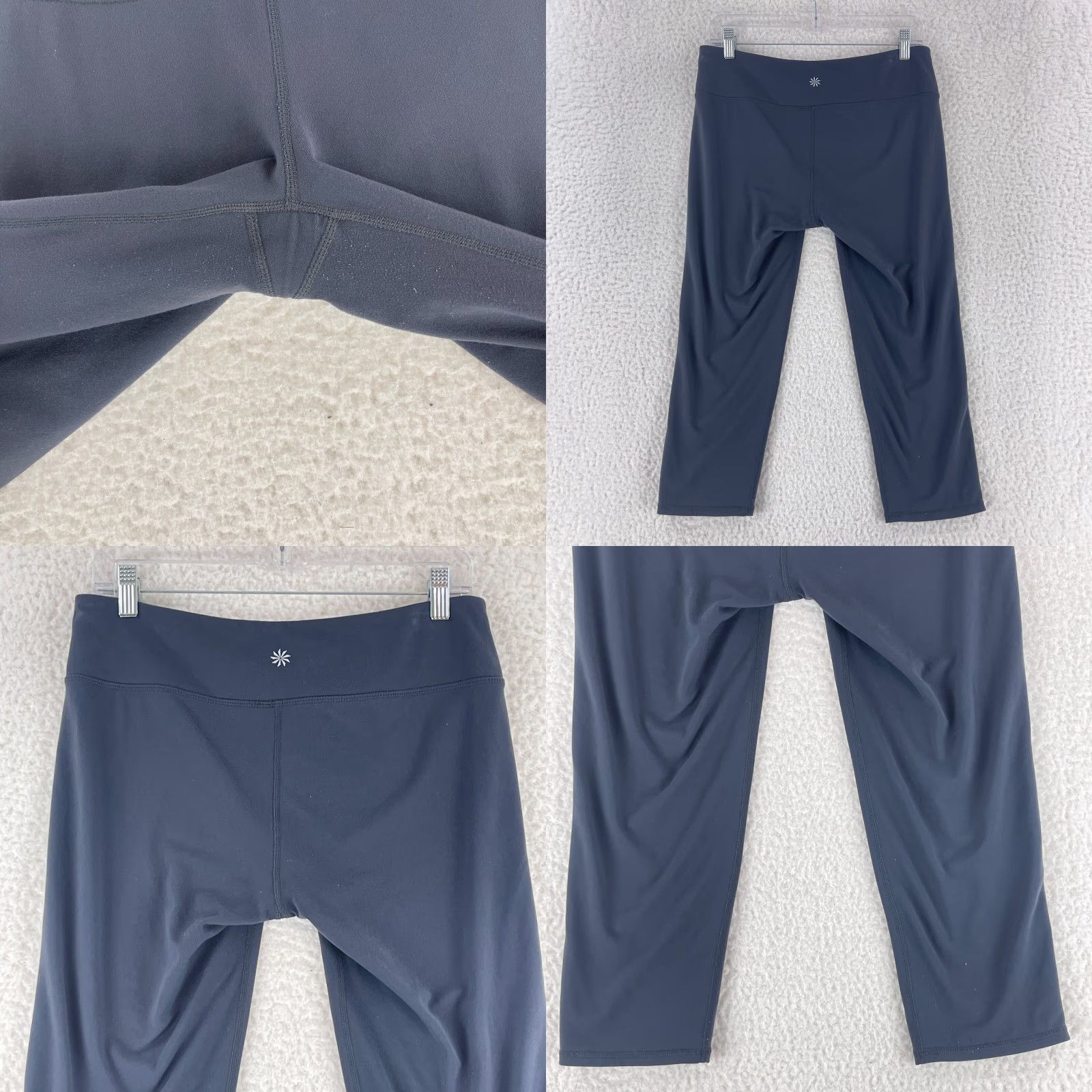 Athleta Athleta Gray Leggings Womens Large Pull On Athletic Active Wear Cropped Inseam 19" Yoga Stretch Size 36" / US 14 / IT 50 - 8 Thumbnail