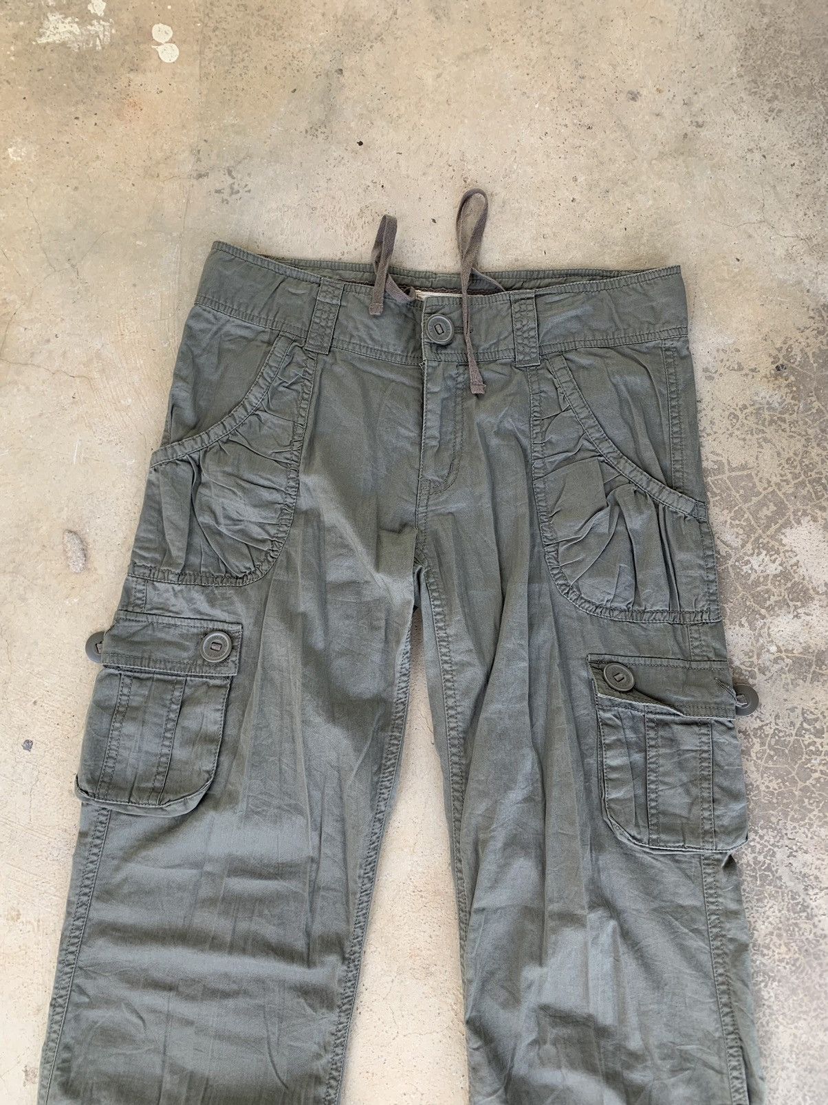 Japanese Brand Flared Merry Friend Cargo Pants Size 33" - 4 Thumbnail