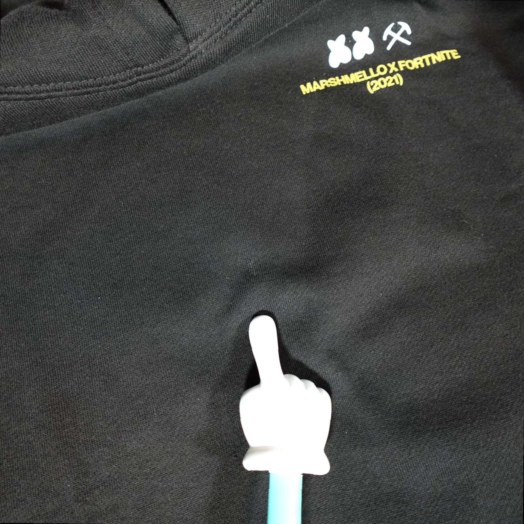 Vintage Fortnite x Marshmello Gaming Hoodie Adult XL Black Graphic Print Size US XL / EU 56 / 4 - 5 Thumbnail