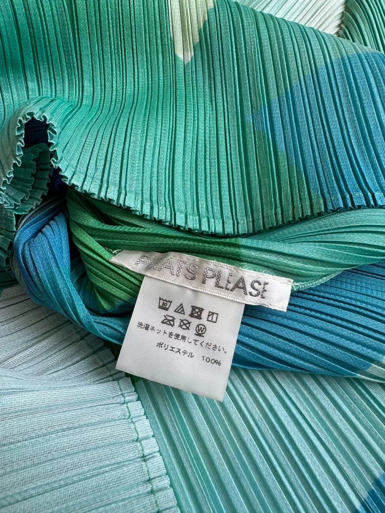 Issey Miyake Issey Miyake size:3 Green cloud pleated short-sleeved shir Size XS / US 0-2 / IT 36-38 - 7 Thumbnail