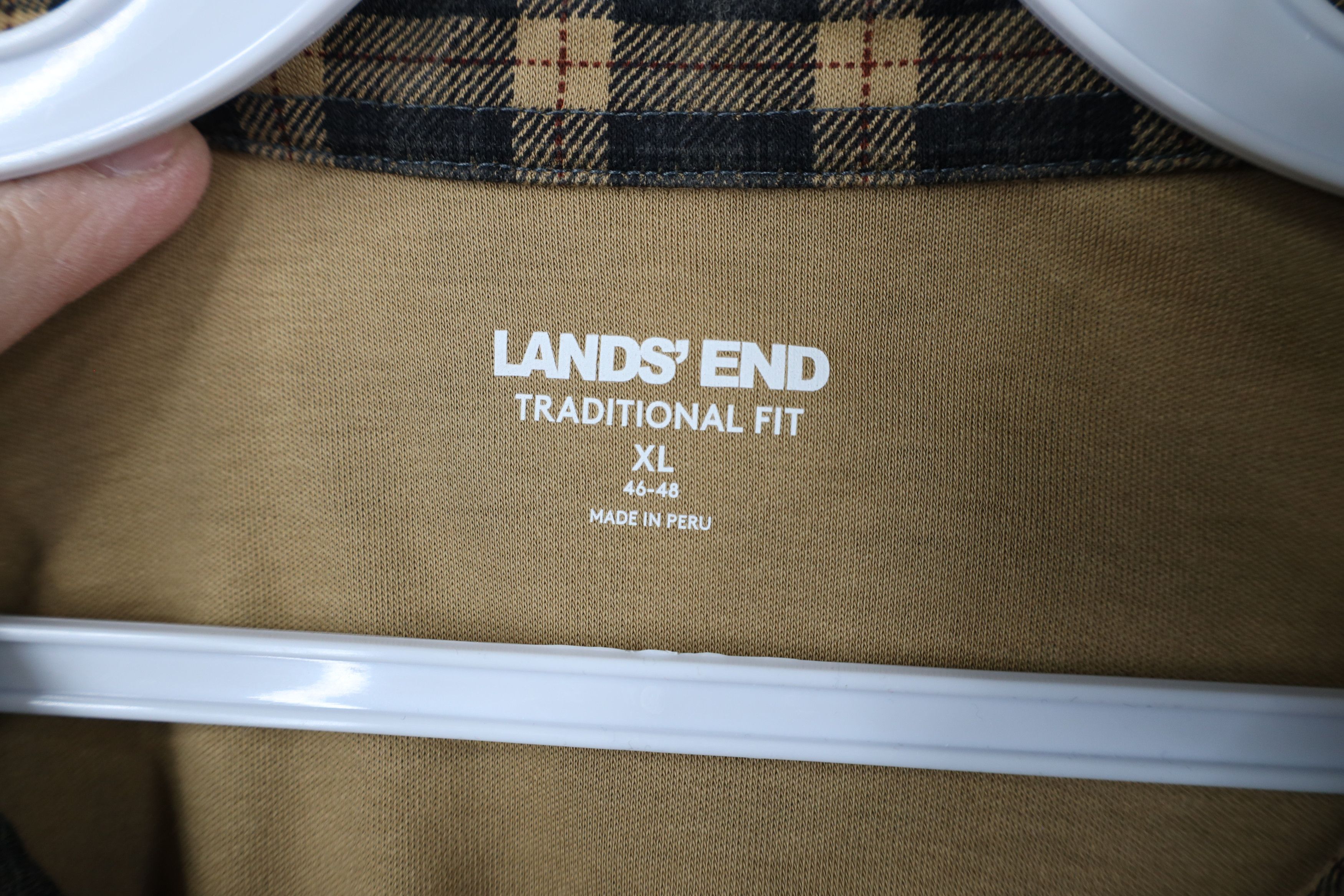 Lands' End × Vintage Vintage Y2K Lands End Soft Cotton Touch Long Sleeve Polo Size US XL / EU 56 / 4 - 4 Thumbnail